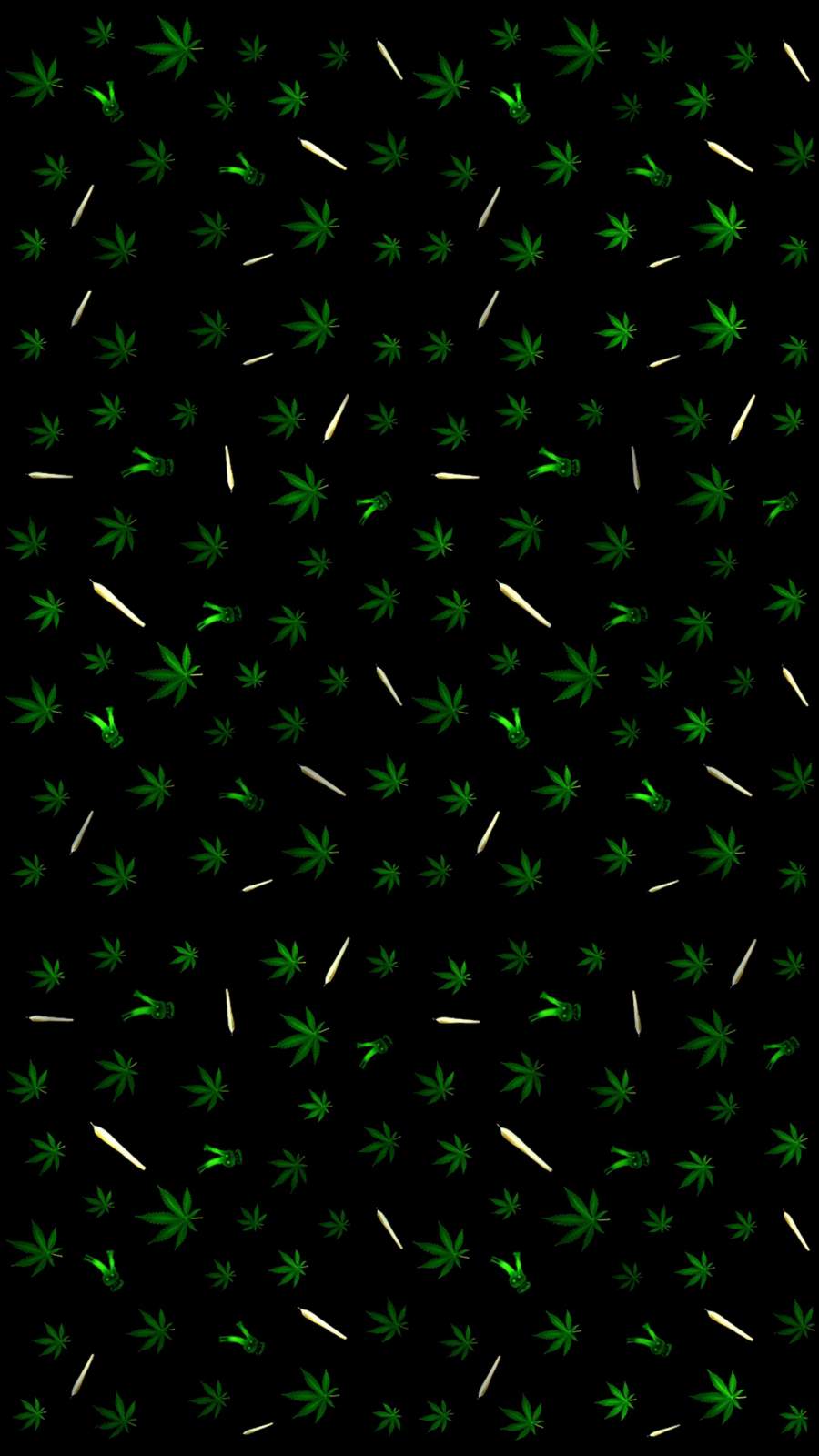 Weed Background iPhone Wallpaper