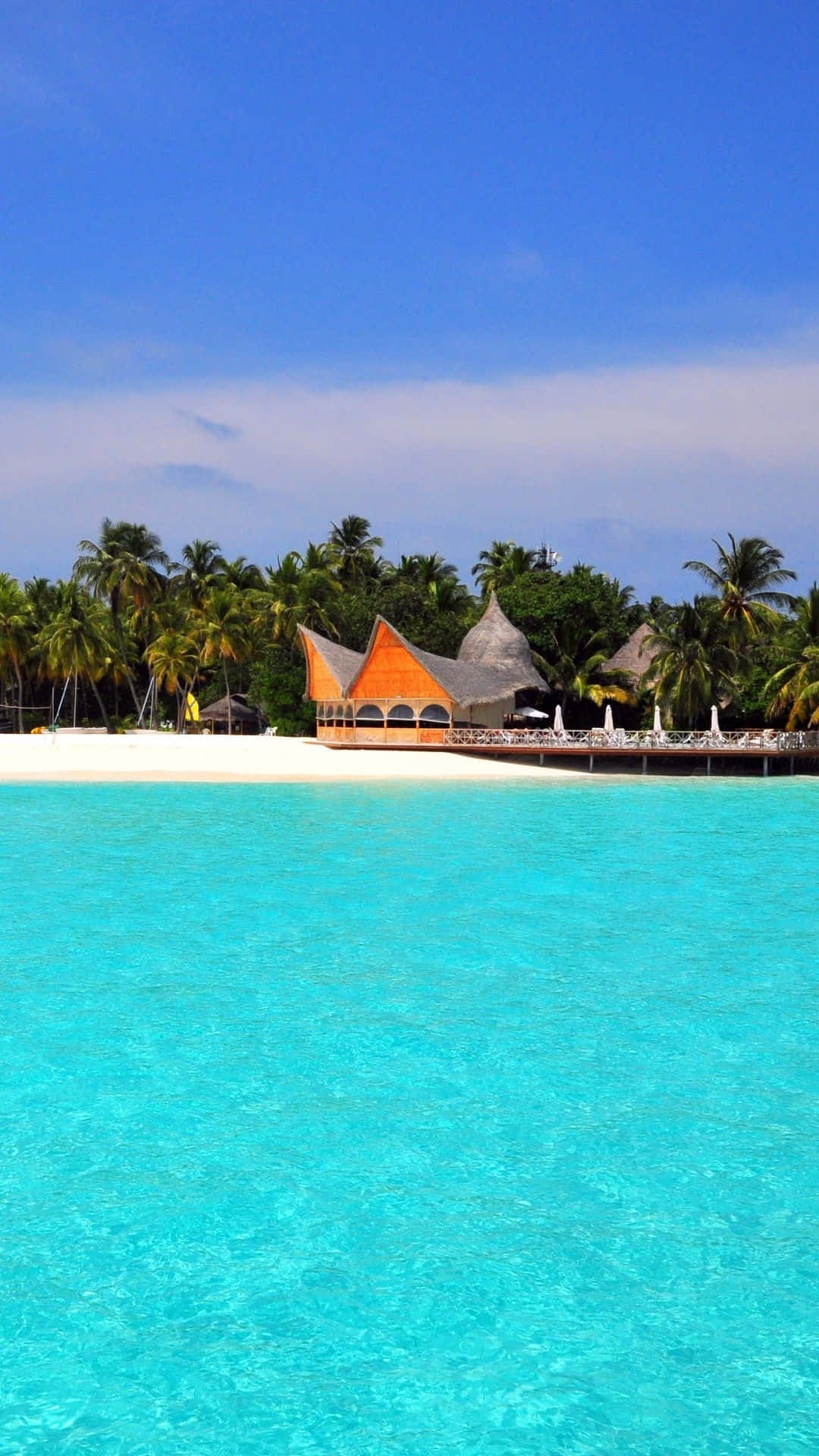 Download Maldives Beach Resort Wallpaper