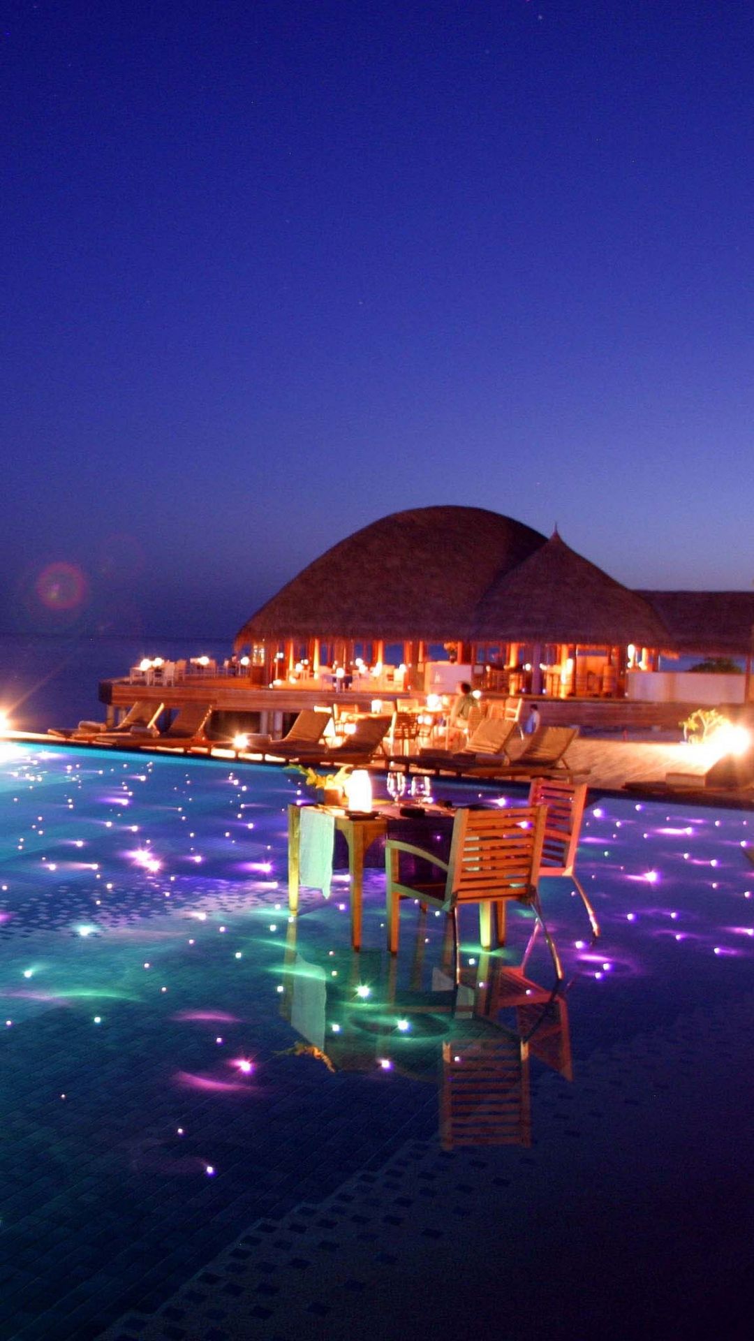Maldives Tropical Resort Evening #iPhone #wallpaper. iPhone wallpaper tropical, Maldives resort, Maldives tour package