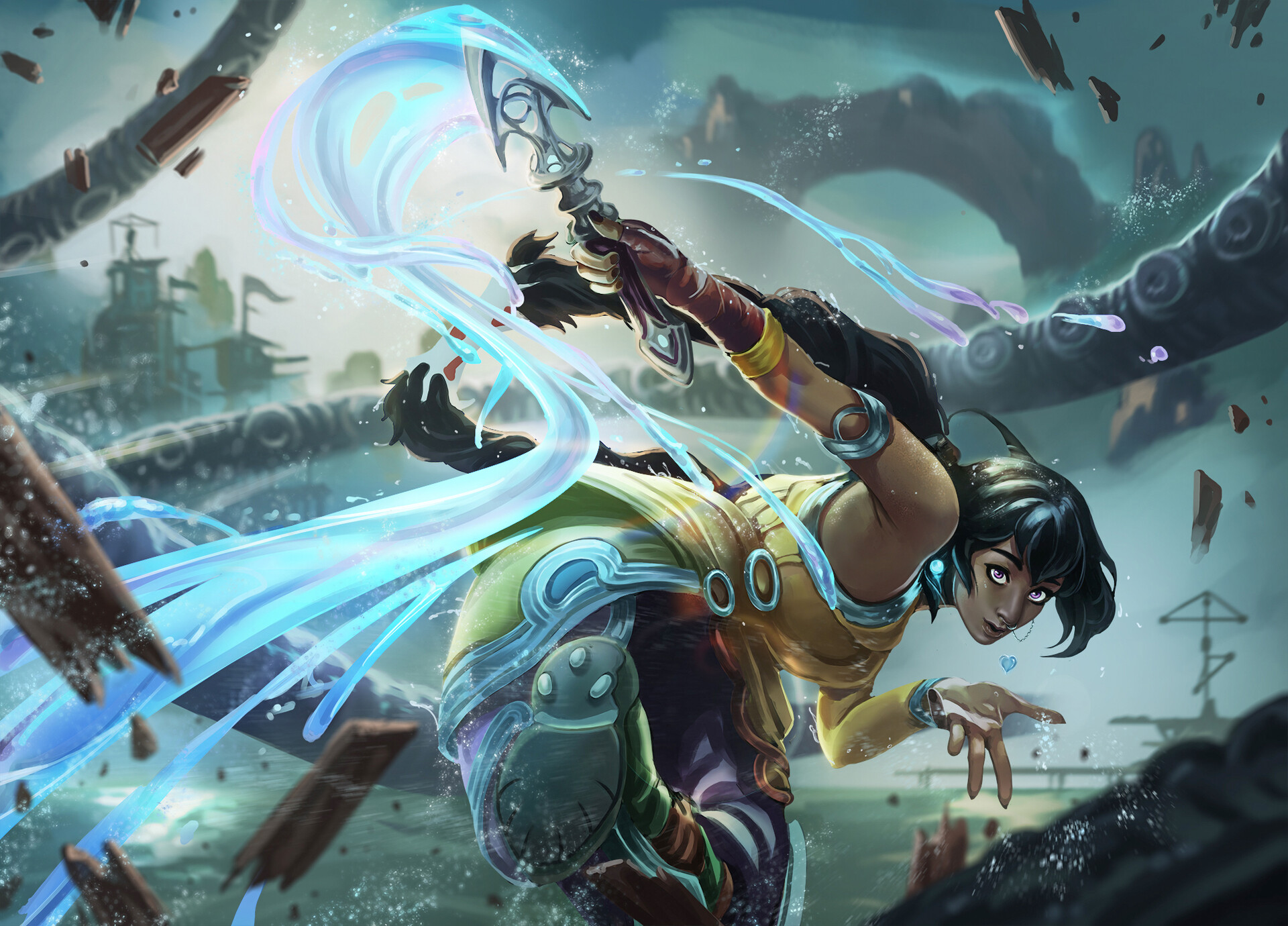 LEAGUE OF LEGENDS NILAH FANART