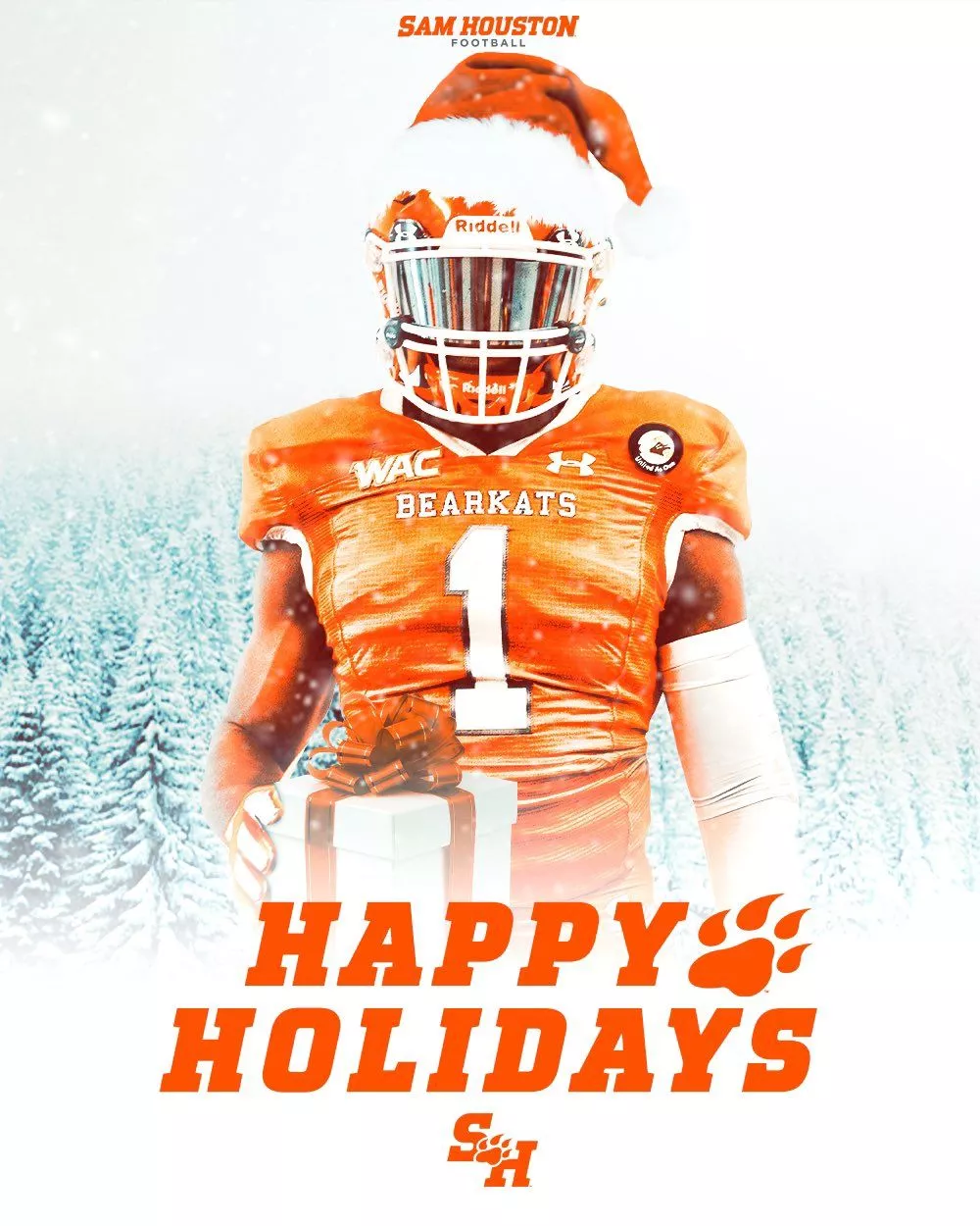 Sam Houston Football Christmas and Happy Holidays from our family to yours!