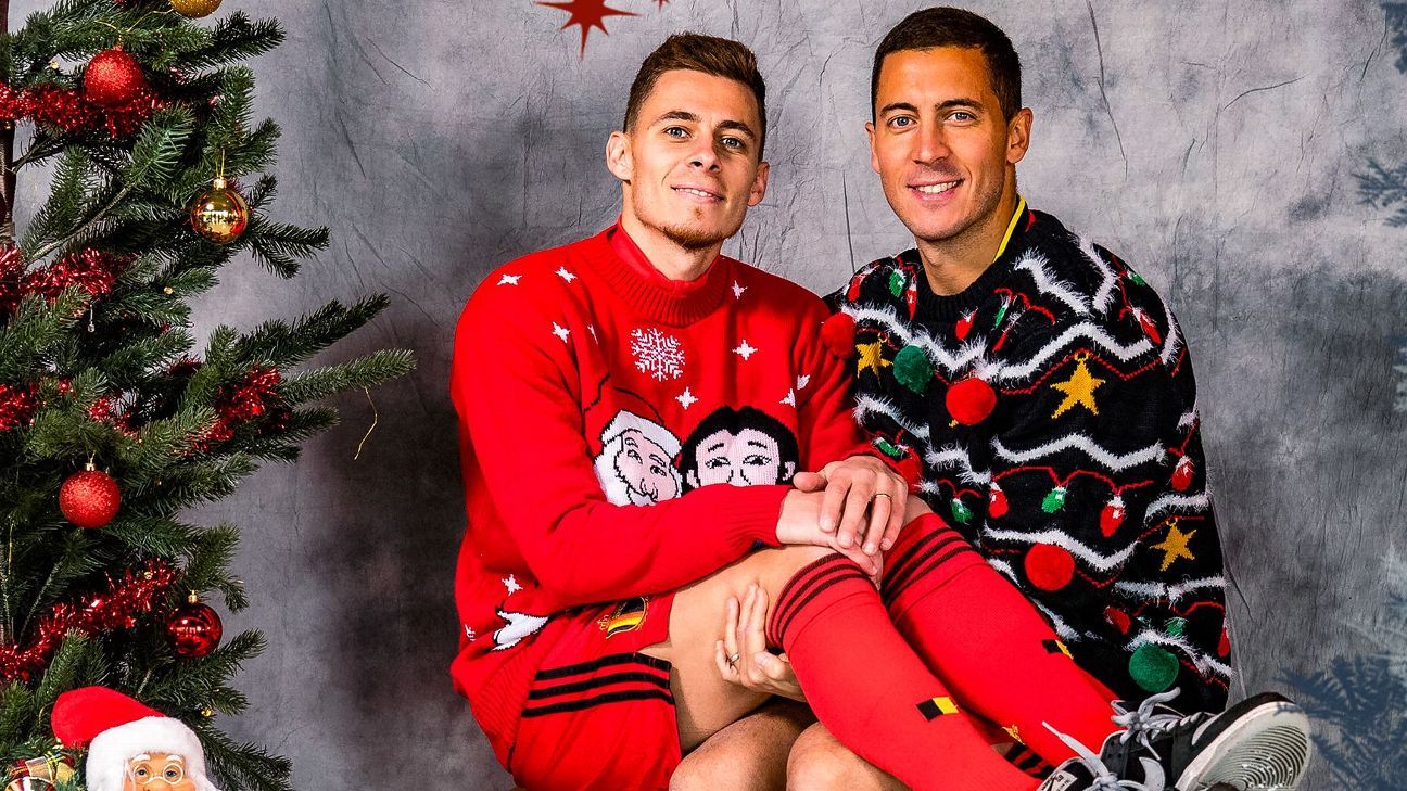 Belgium's kitsch Christmas cards starring Hazard, De Bruyne are a gift for all to share
