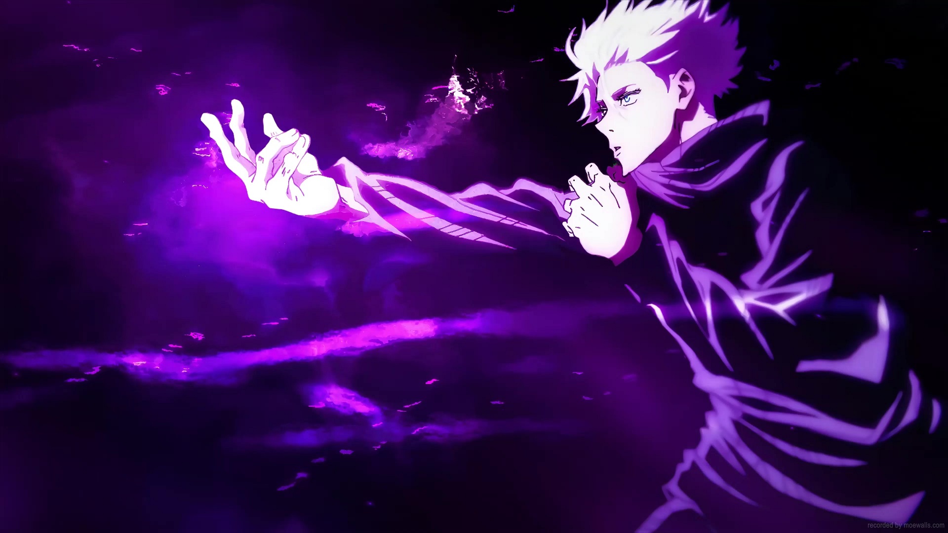 Satoru Gojou Hollow Technique Purple Jujutsu Kaisen Live Wallpaper