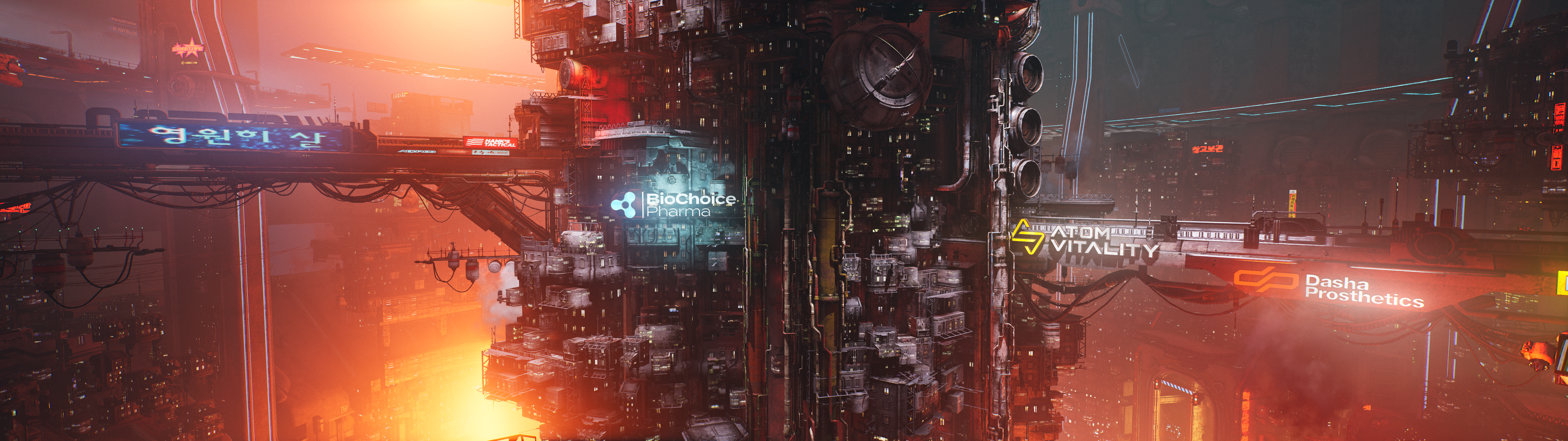 The Ascent (Game Screenshot, 5120x1440, PNG)