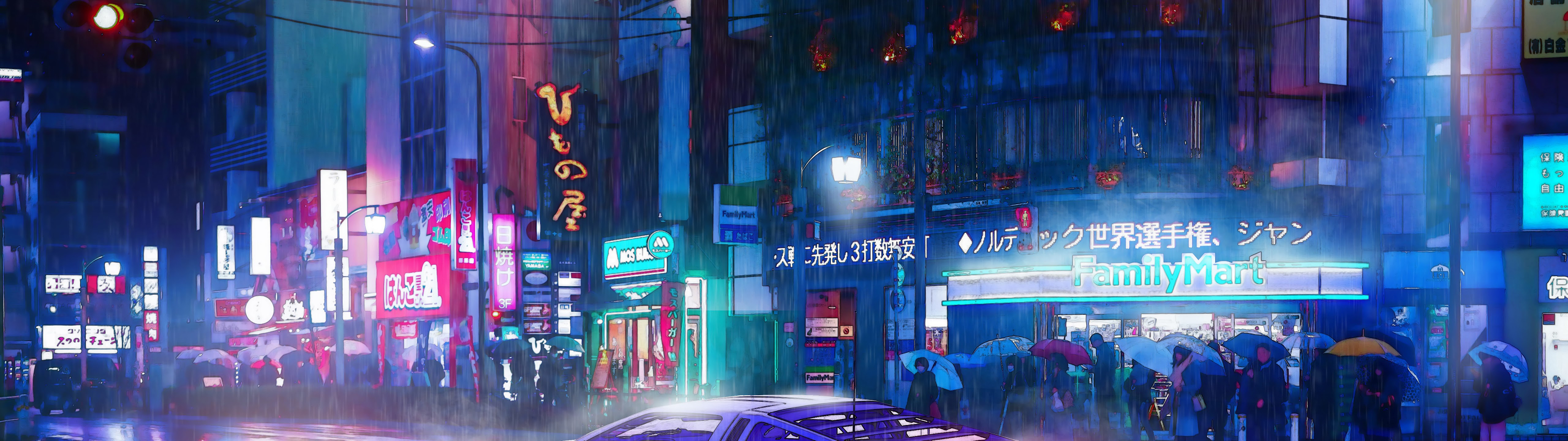 Cyberpunk Car Night City 8K Wallpaper