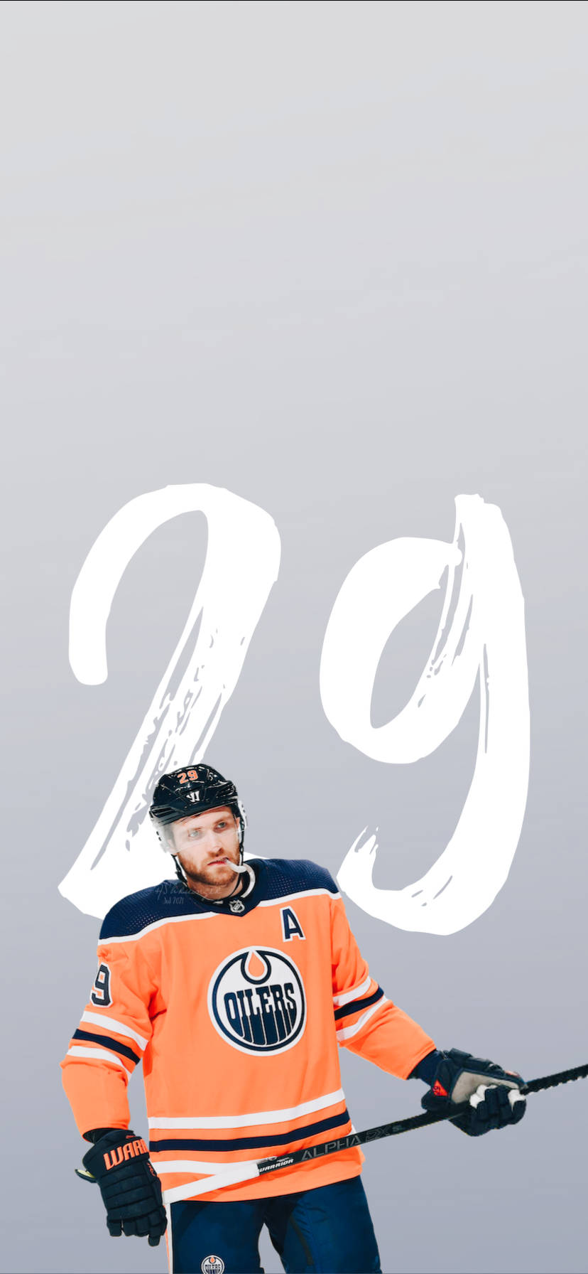 Download Edmonton Oilers Leon Draisaitl Lock Screen Wallpaper