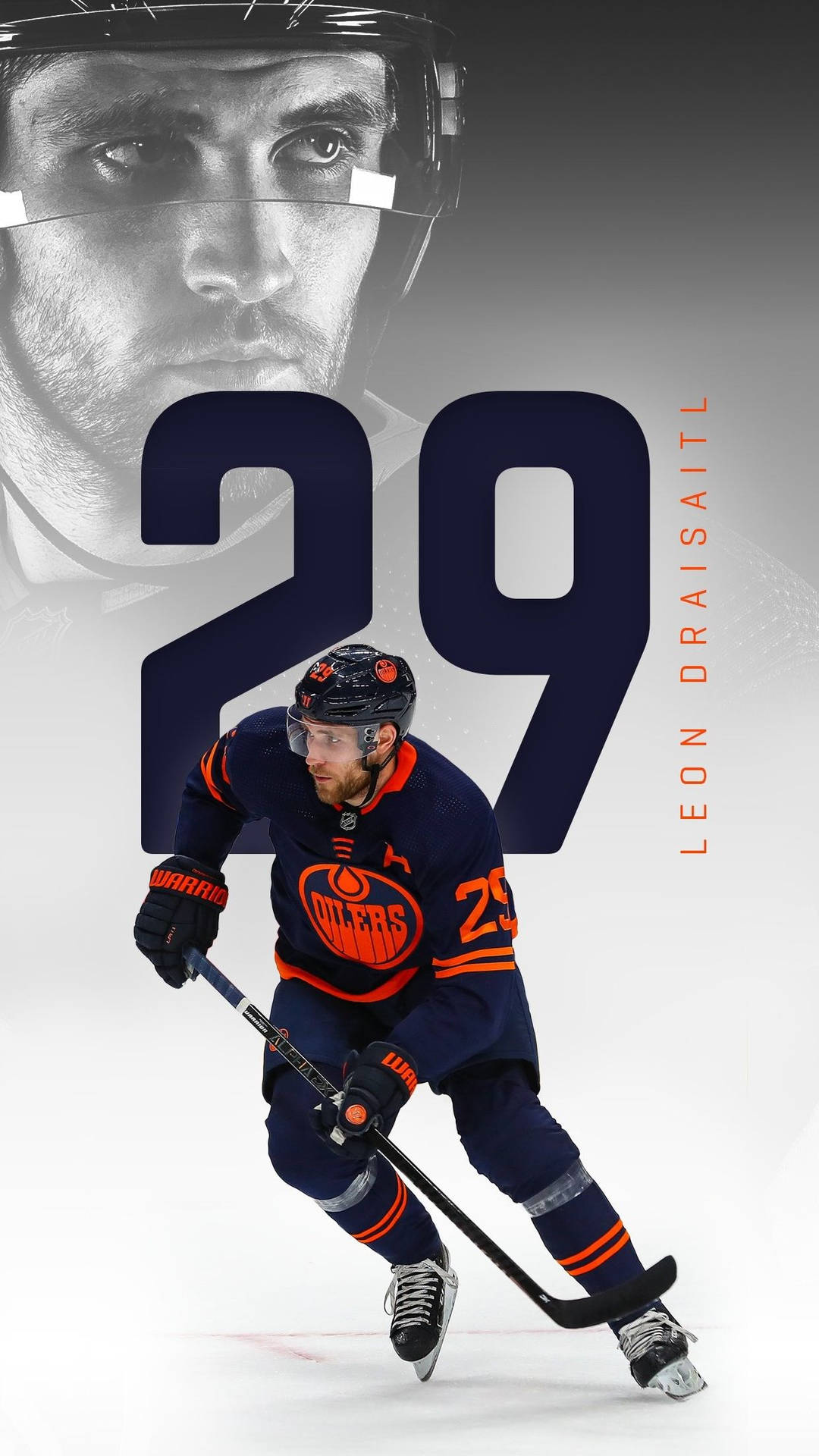 Download Edmonton Oilers No. 29 Leon Draisaitl Digital Art Wallpaper