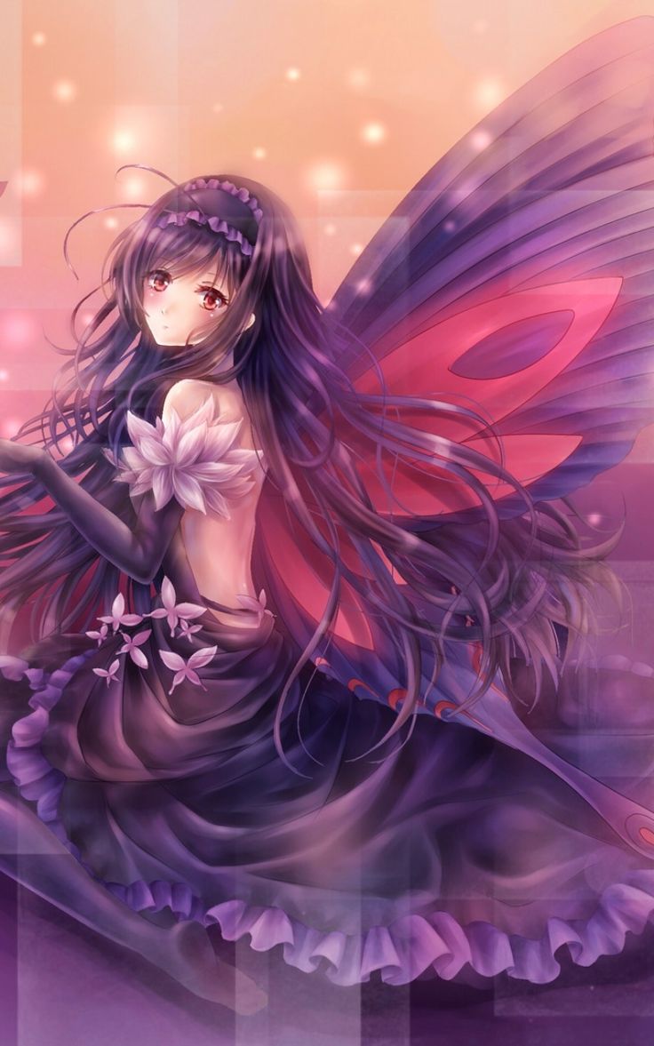 Beautiful fairy Nexus Wallpaper. Anime butterfly, Anime fairy, Fairy wallpaper