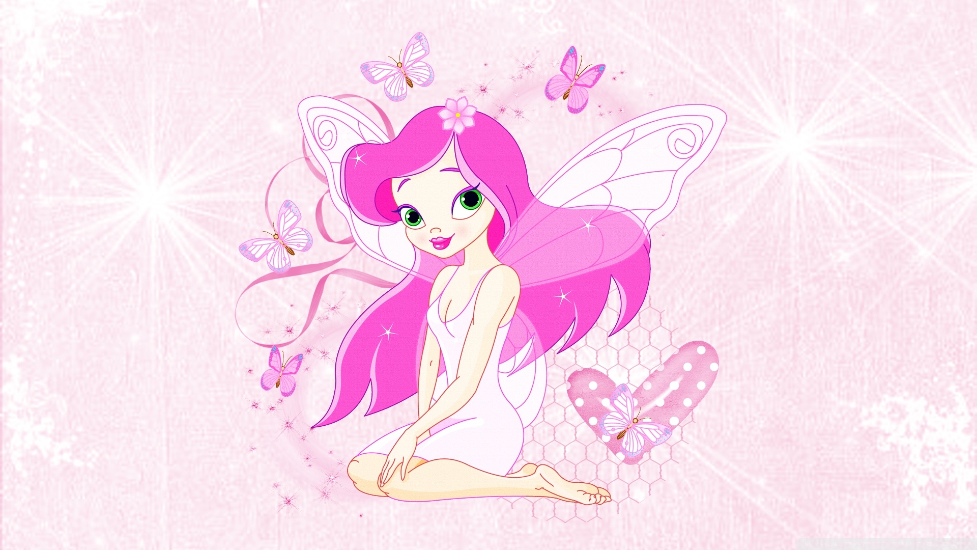 Anime Butterfly Fairy Ultra HD Desktop Background Wallpaper for 4K UHD TV, Tablet