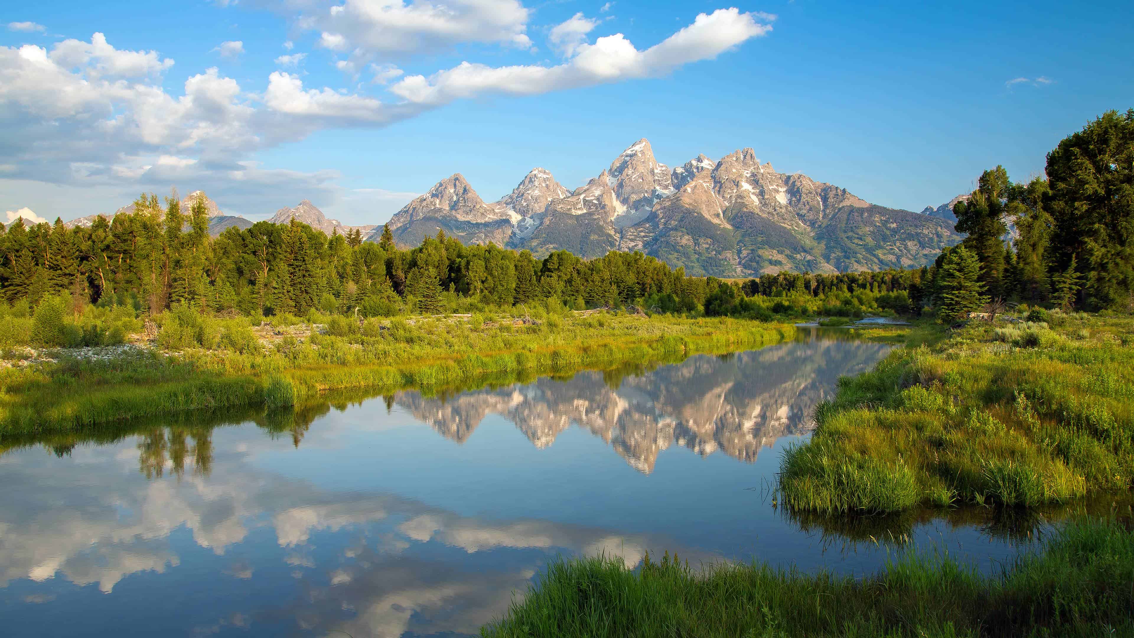 Snake River Grand Teton National Park Wyoming United States UHD 4K Wallpaper