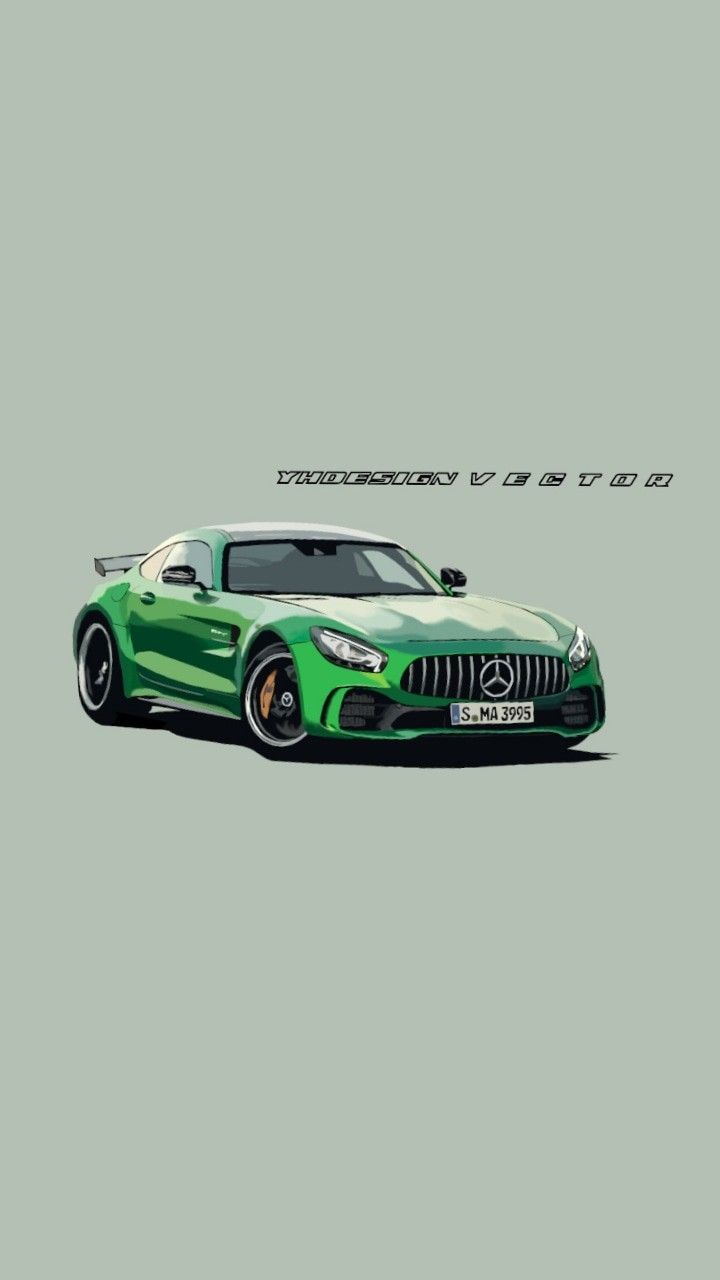 Vector Art. Wallpaper Mobile. Mercedes amg, Mercedes amg gt r, Amg car