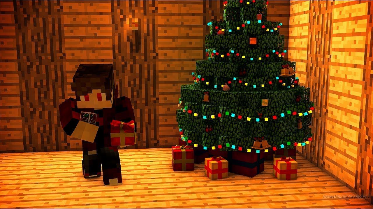BUILDING AN XMAS TREE!.. Minecraft Tutorial /13f743. Christmas wreaths to make, Minecraft christmas, Xmas tree