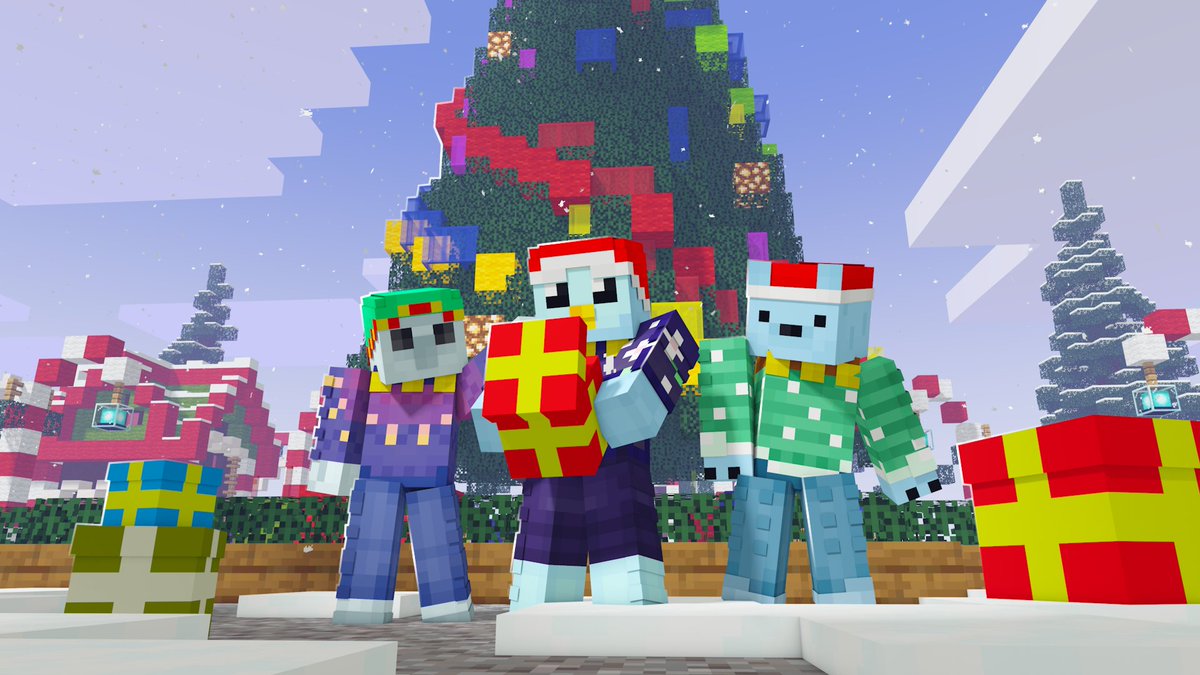 Environ Studios you ready for the holidays? Well, we are! Get ready for Holidays Animals coming to the #MinecraftMarket on December 7th!
