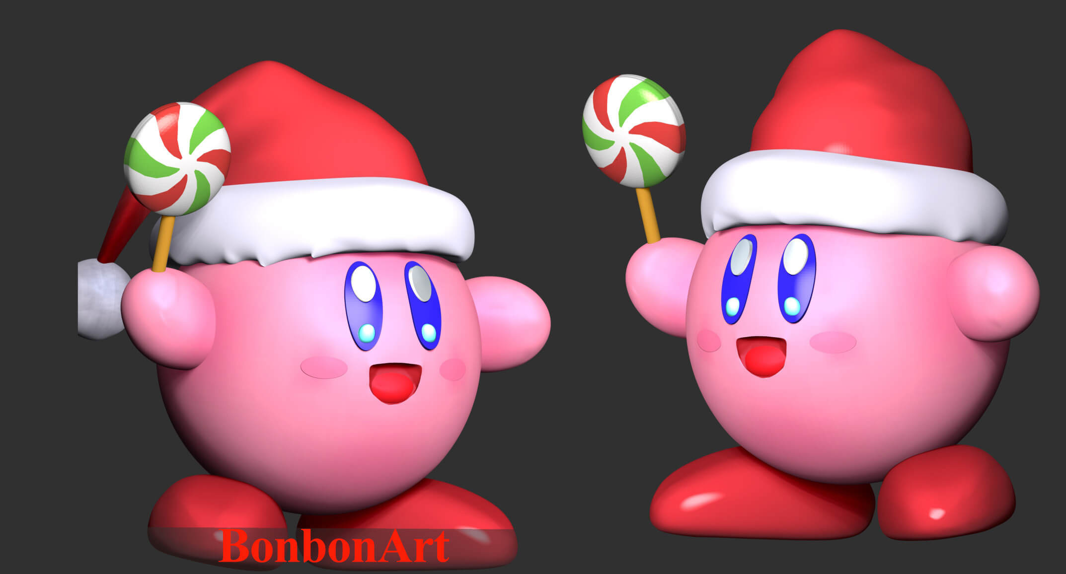Kirby 3D Print Model by Bon Bon Art