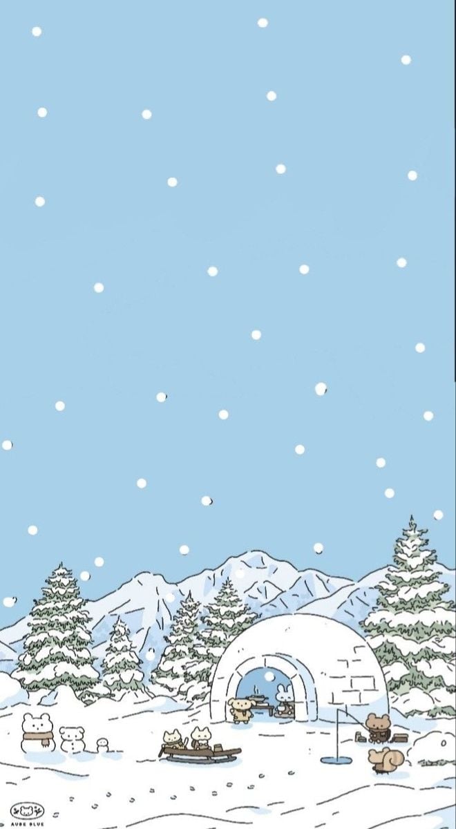 Phone Winter Cartoon Wallpapers - Wallpaper Cave