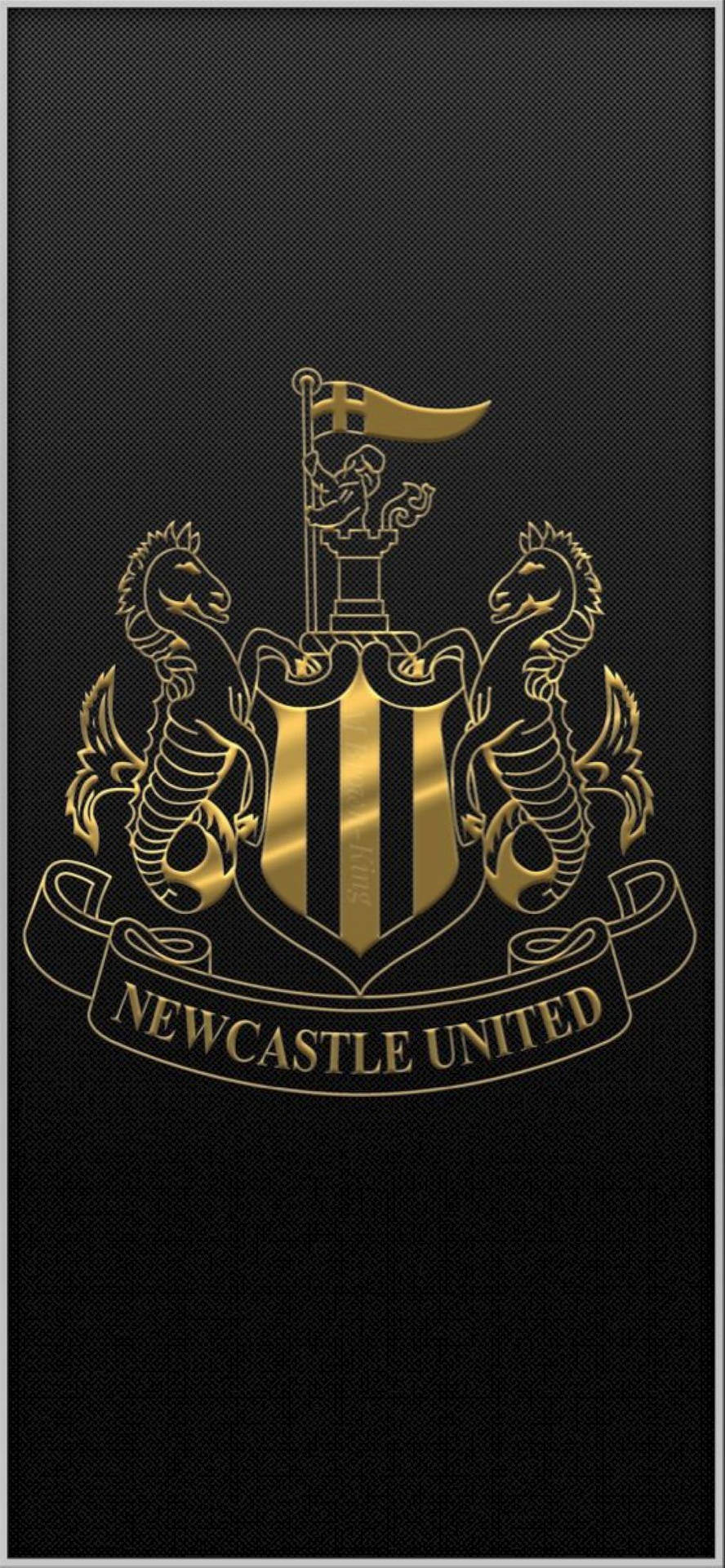 Download Newcastle United FC Gold Logo Wallpaper