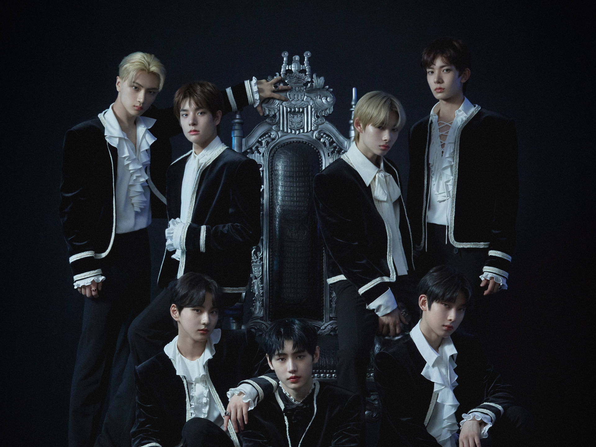 Download Black Royalty Photohoot Enhypen Aesthetic Wallpaper