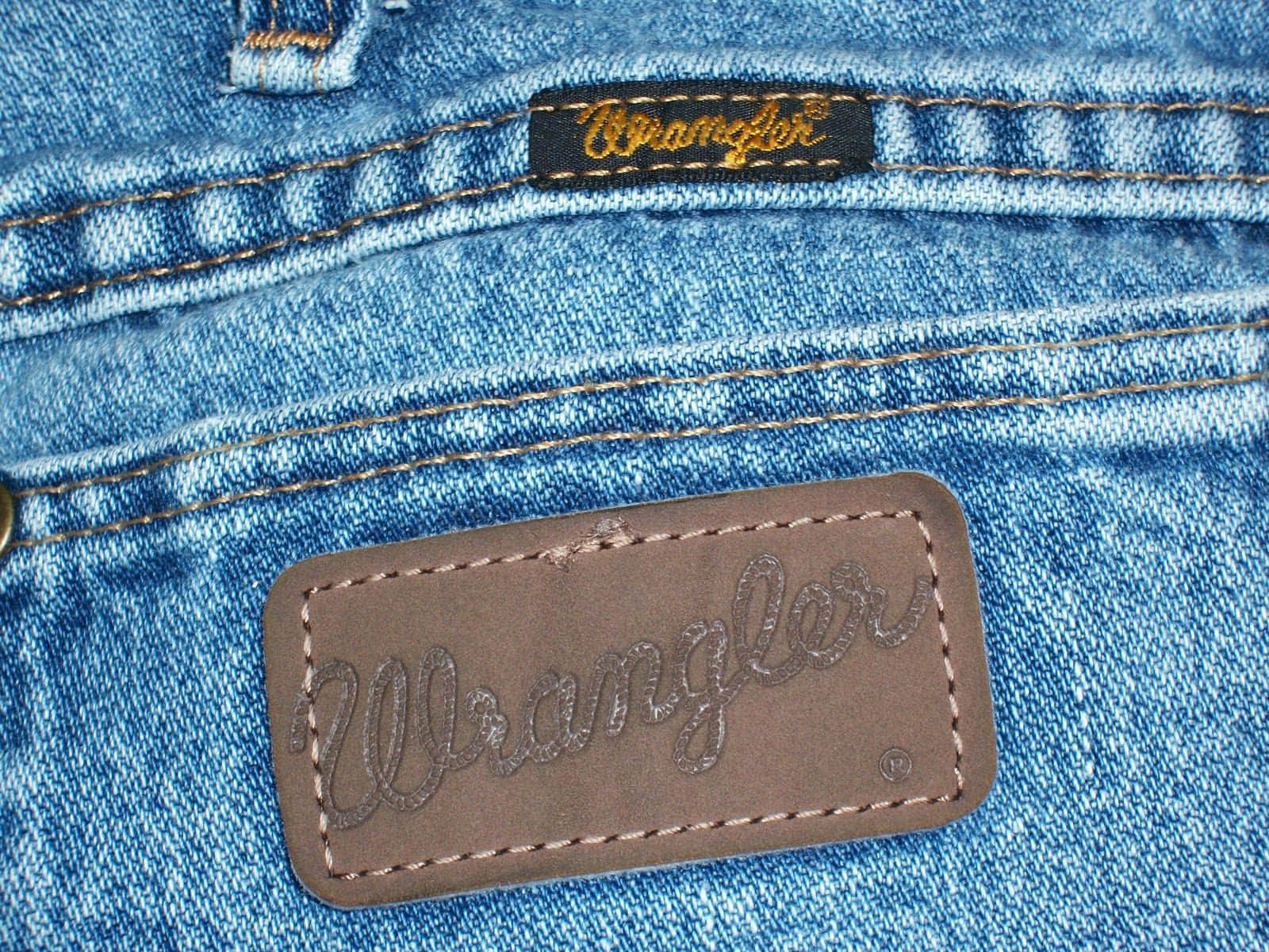 Wrangler® Men's Dark Wash Denim with Mexico Colors Embroidery Logo L/S  Western Shirt