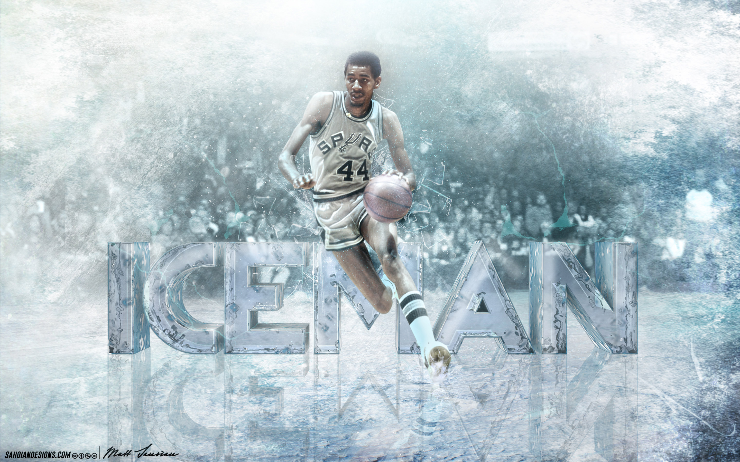 George Gervin Spurs 2880×1800 Wallpaper
