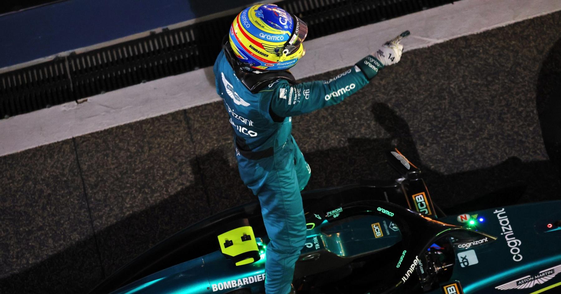 WATCH: Aston Martin show behind the scenes of Alonso podium