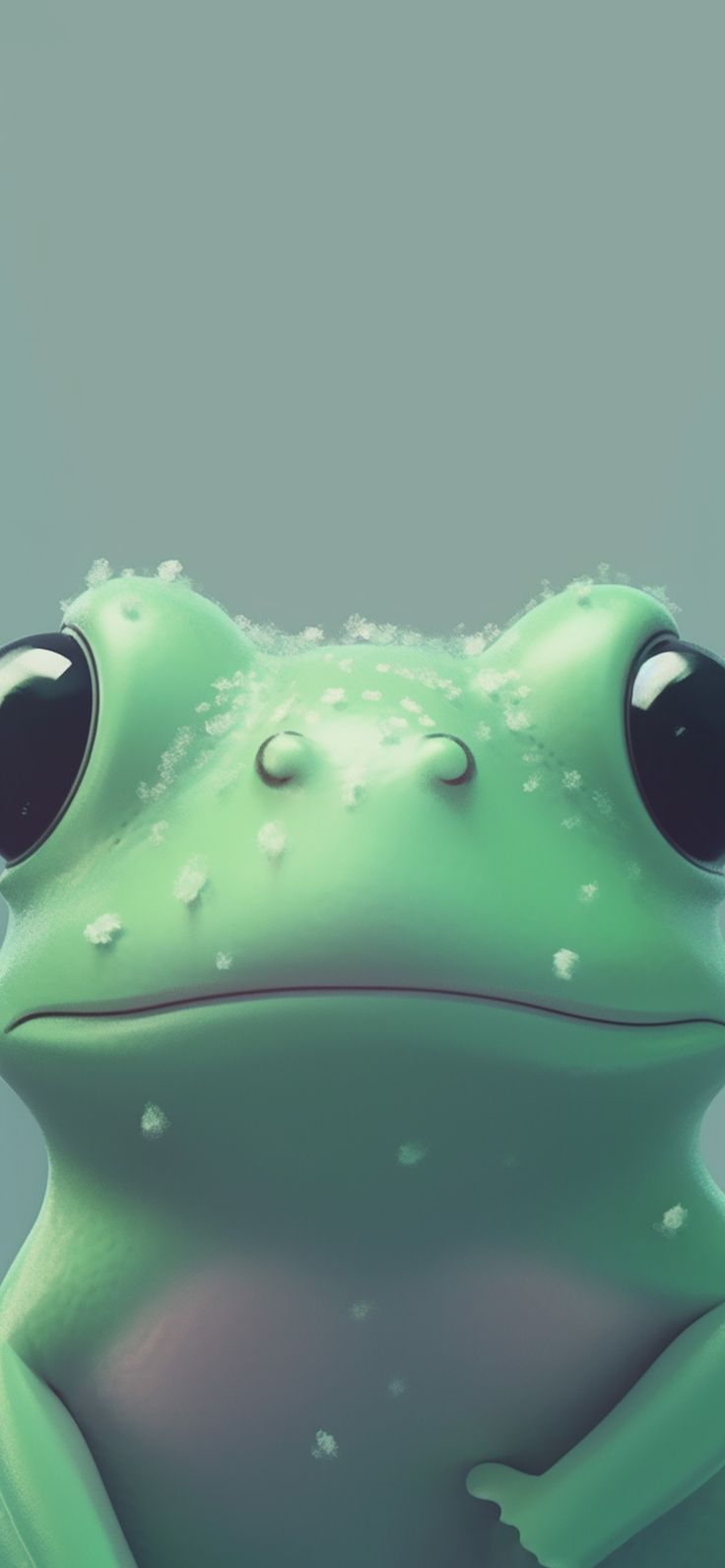 Green Frog Aesthetic Wallpaper