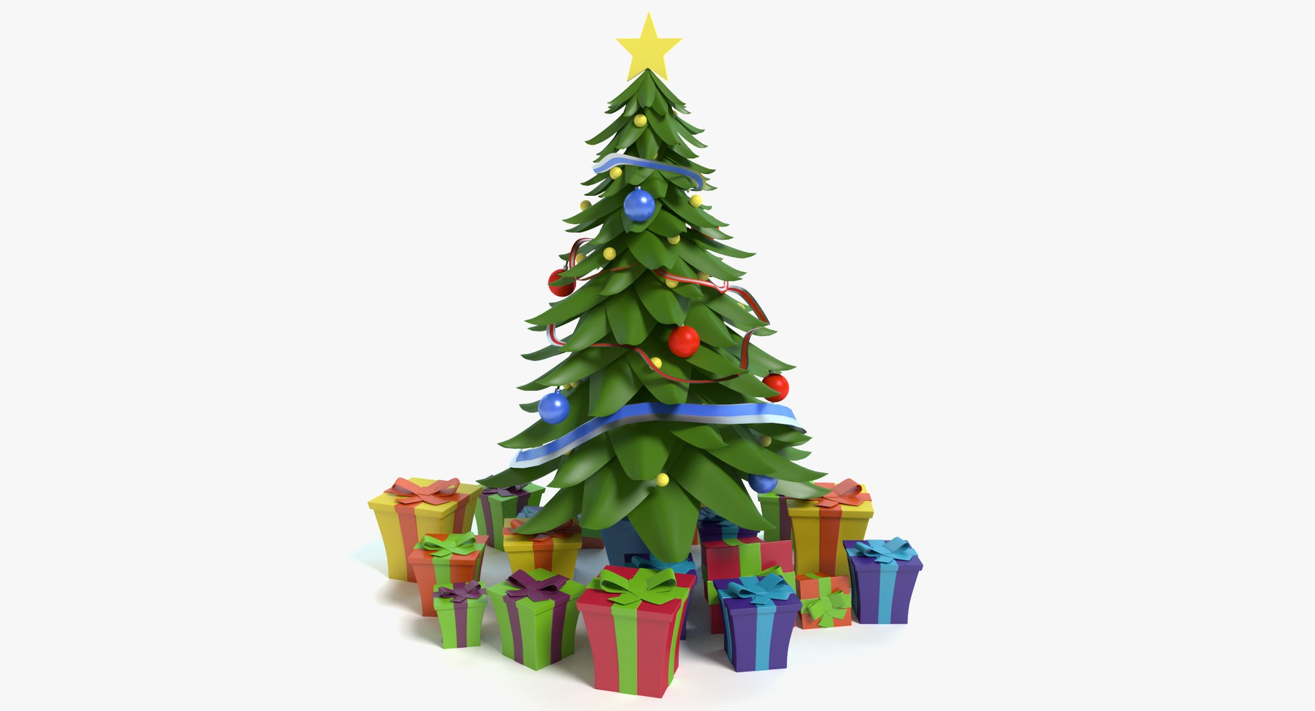 Xmas Tree Cartoon Wallpapers - Wallpaper Cave