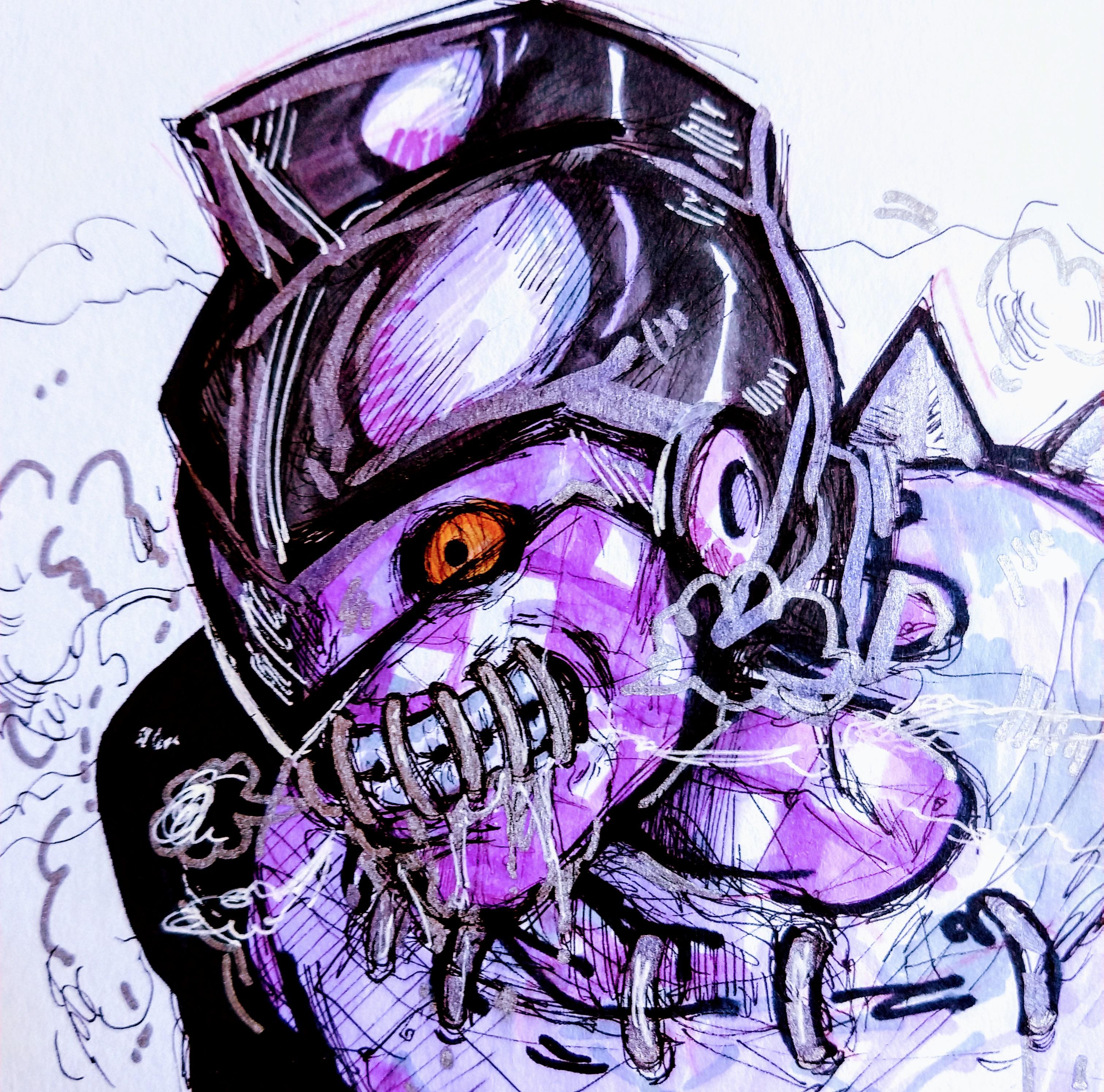 Fanart a messy purple haze