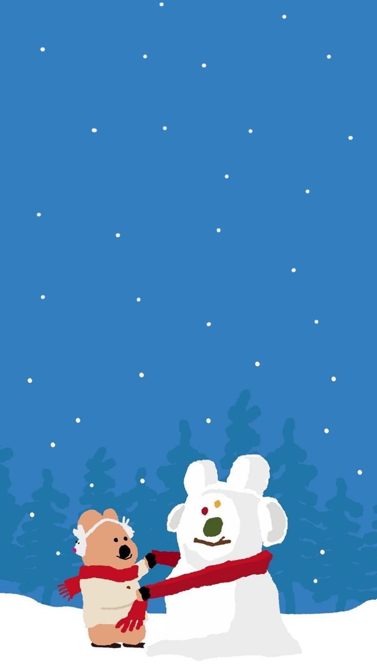 Dinotaeng wallpaper #snowmen. Cartoon wallpaper, Wallpaper iphone cute, Bape wallpaper iphone