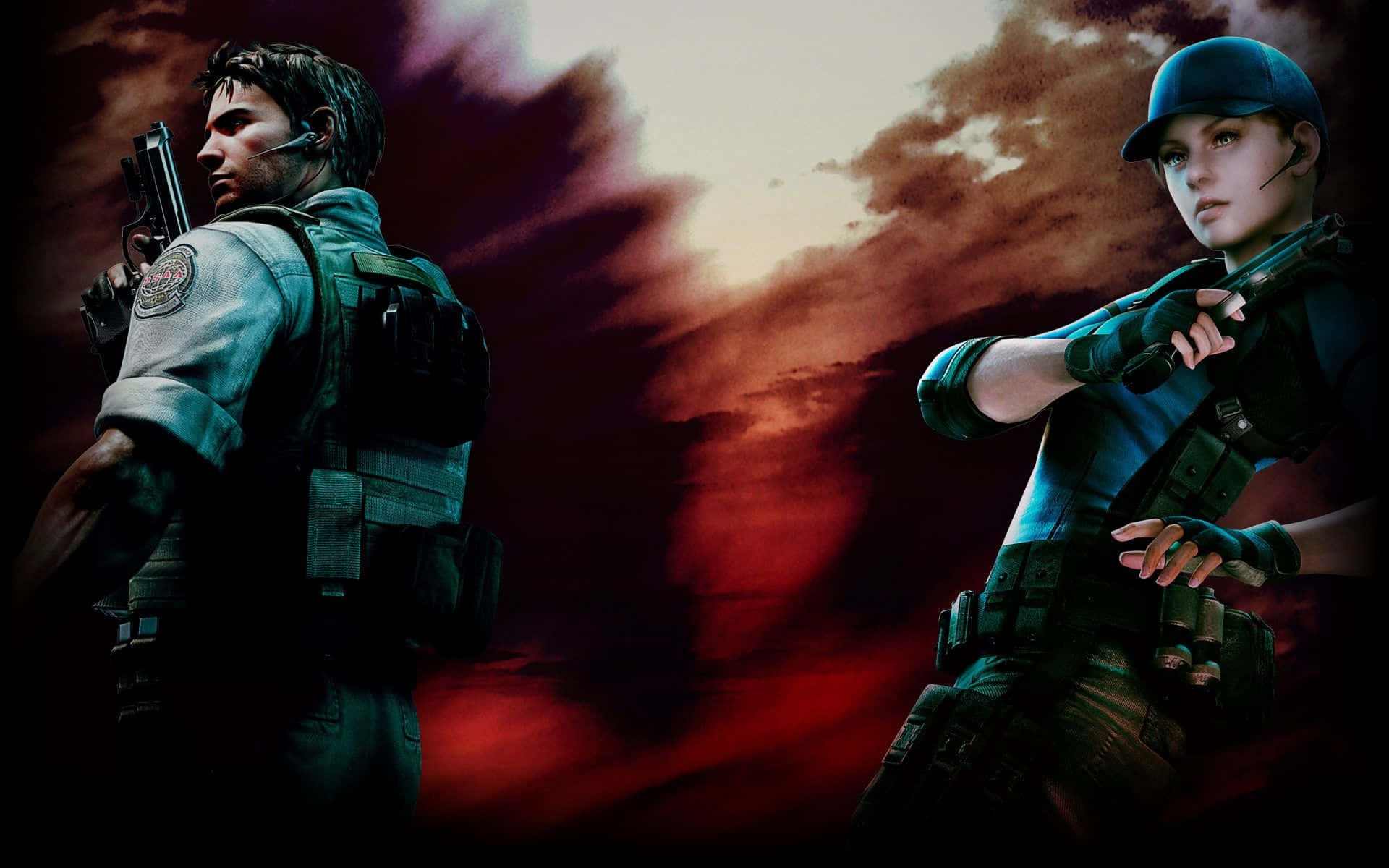 Download Dramatic Combat Scene In Resident Evil 5 Wallpaper