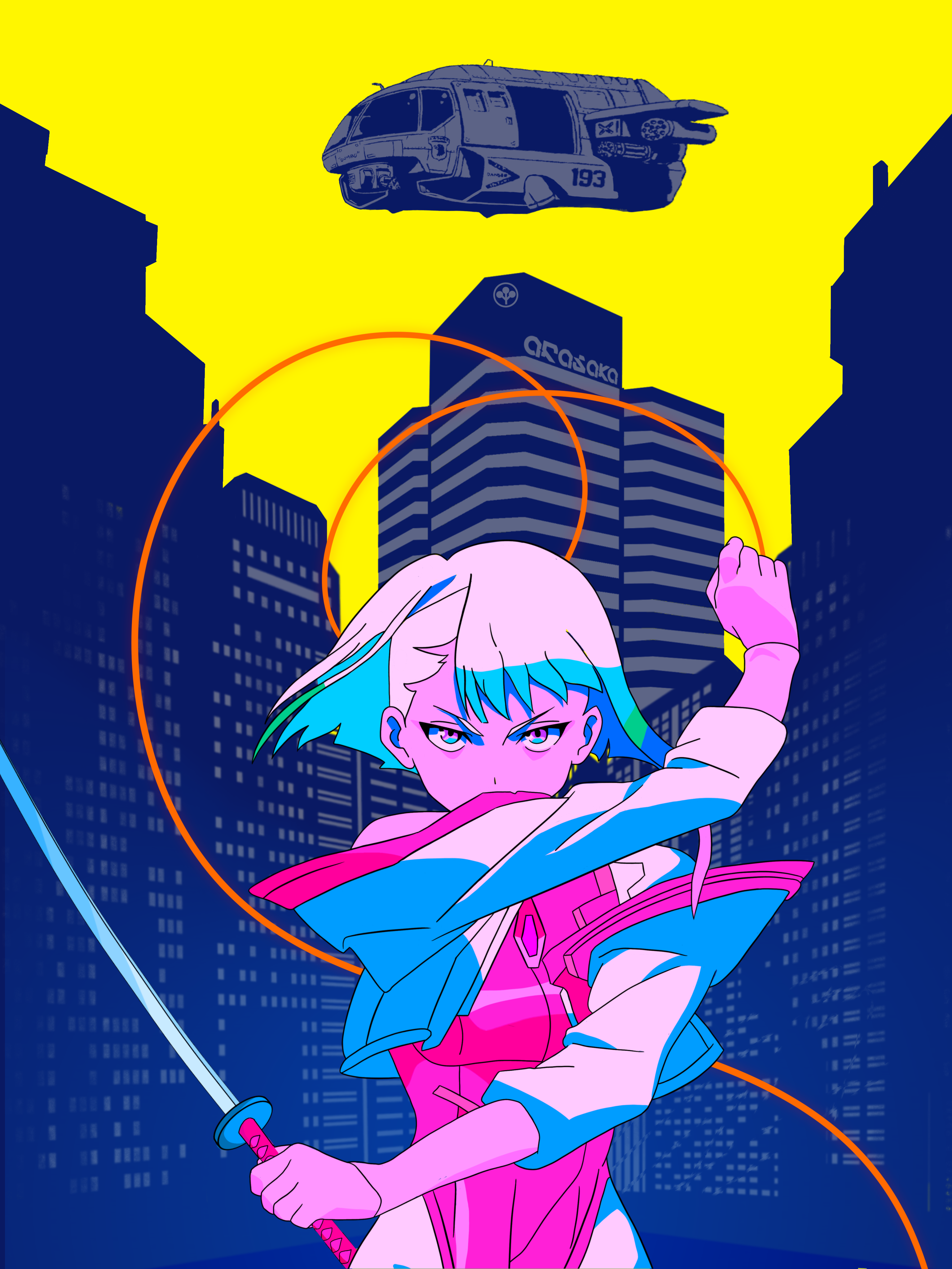 I tried making a Cyberpunk Edgrunner wallpaper with Lucy as the subject. Plan on making Becca the subject next. I just wanted to share it here