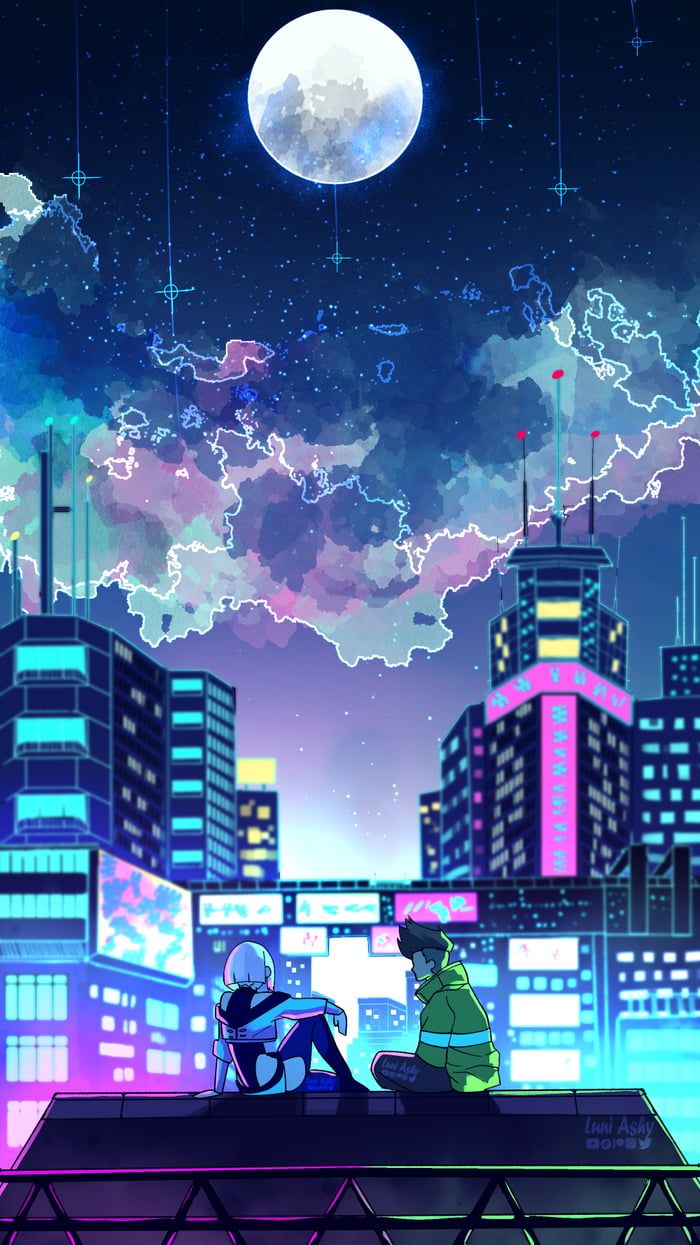 Cyberpunk: Edgerunners Made by me, I hope you like it! :). Cyberpunk anime, Cyberpunk city, Cyberpunk aesthetic
