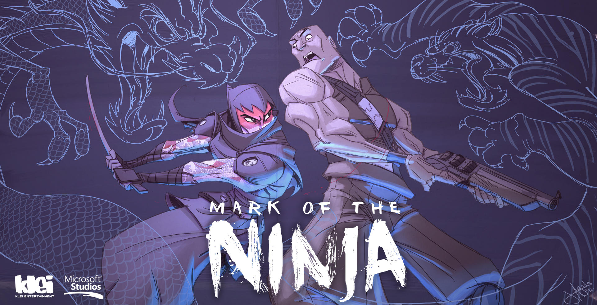 Klei have been asking for Mark of the Ninja desktop wallpaper. Just wanted to say they're being made and on the way