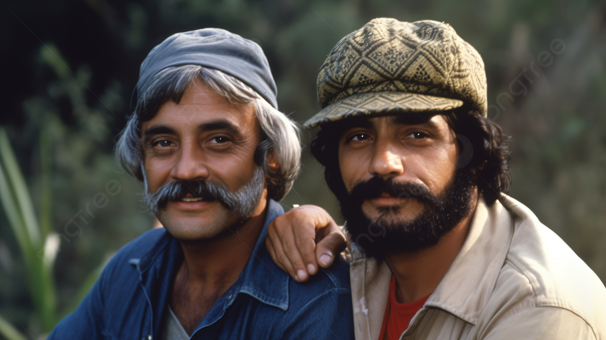 Two Men Standing Side By Side With Mustaches Background, Cheech And Chong Picture Background Image And Wallpaper for Free Download