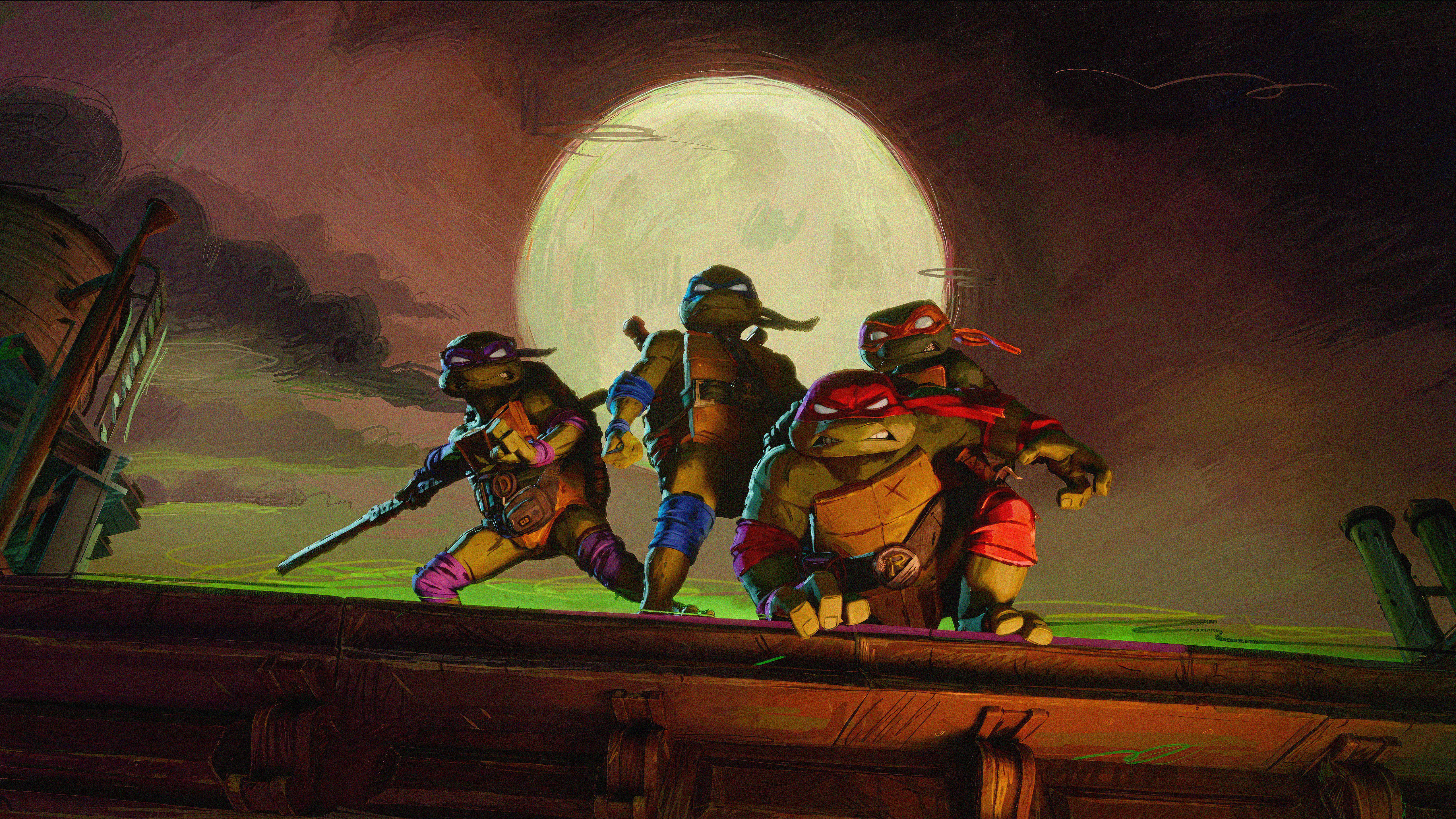TMNT: Mutant Mayhem Wallpaper 4K
