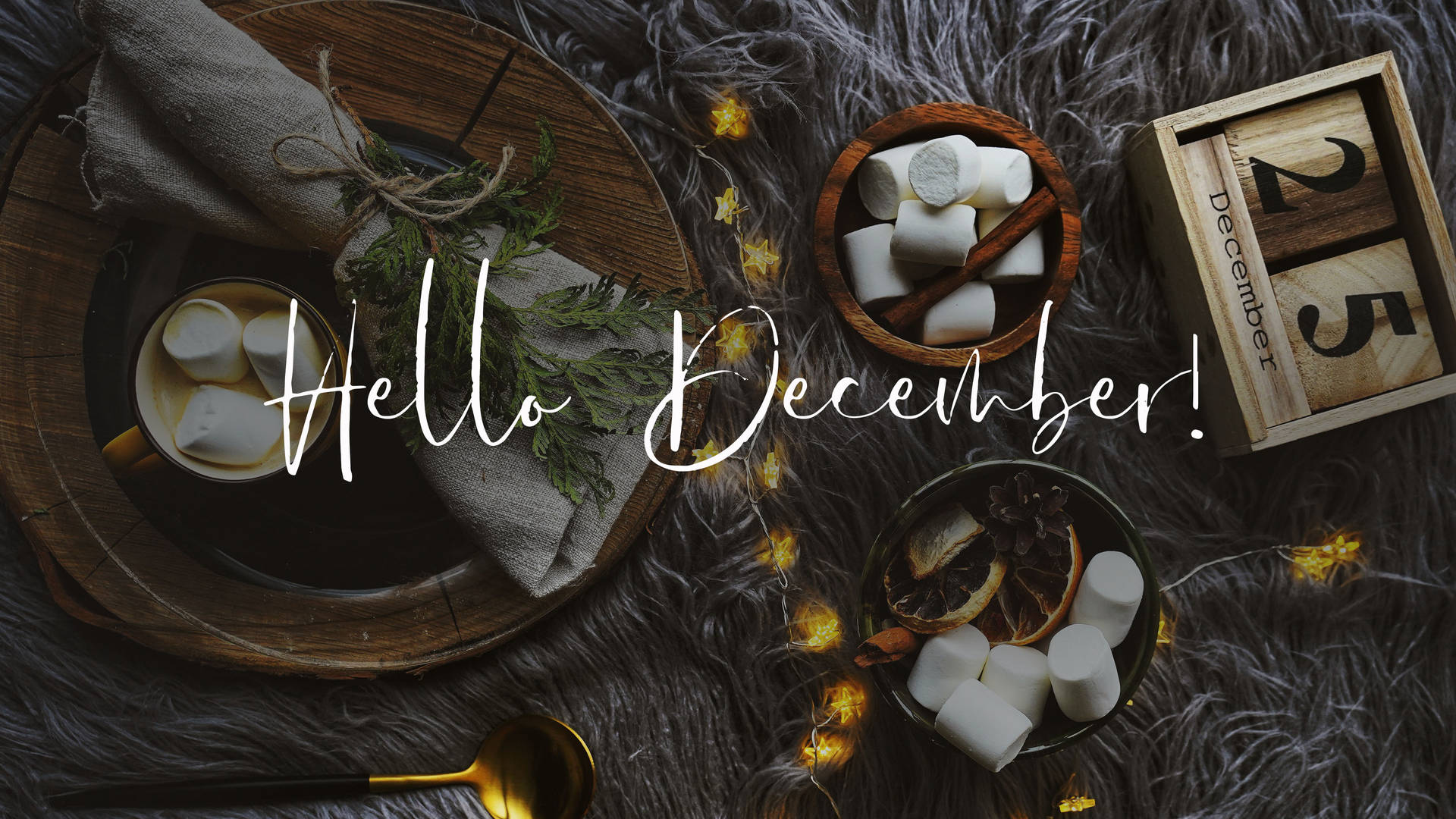 Download Hello December Aesthetic Wallpaper