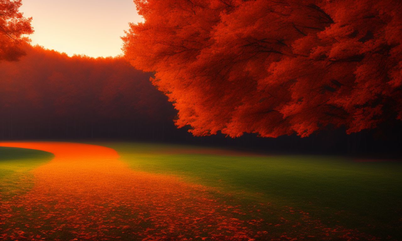DavidParke: 16x9 4k dynamic macos wallpaper. minimalist. autumn. dusk. dualtone. ffb41f
