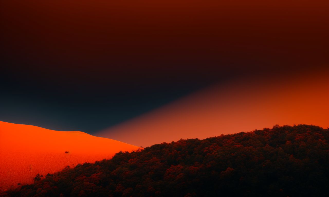 DavidParke: 16x9 4k dynamic macos wallpaper. minimalist. autumn. dusk. dualtone. ffb41f