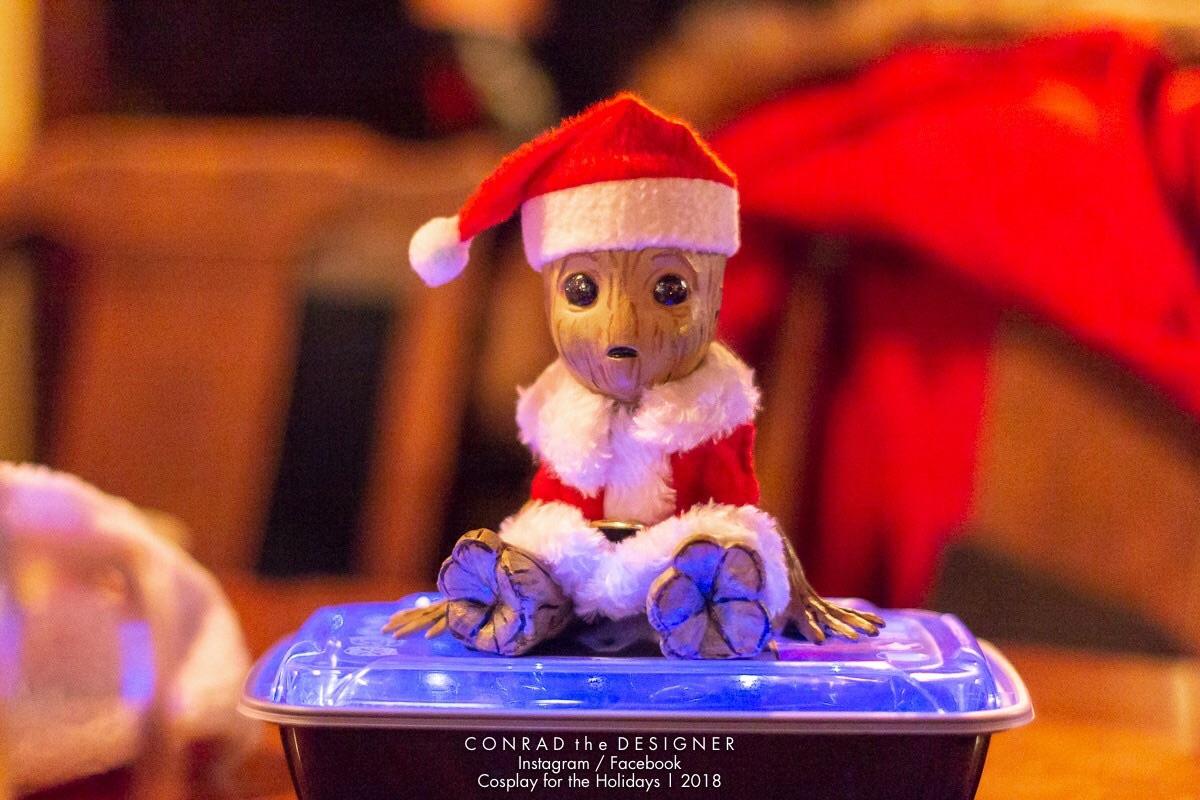 Baby Groot wishes all of you a happy Christmas!