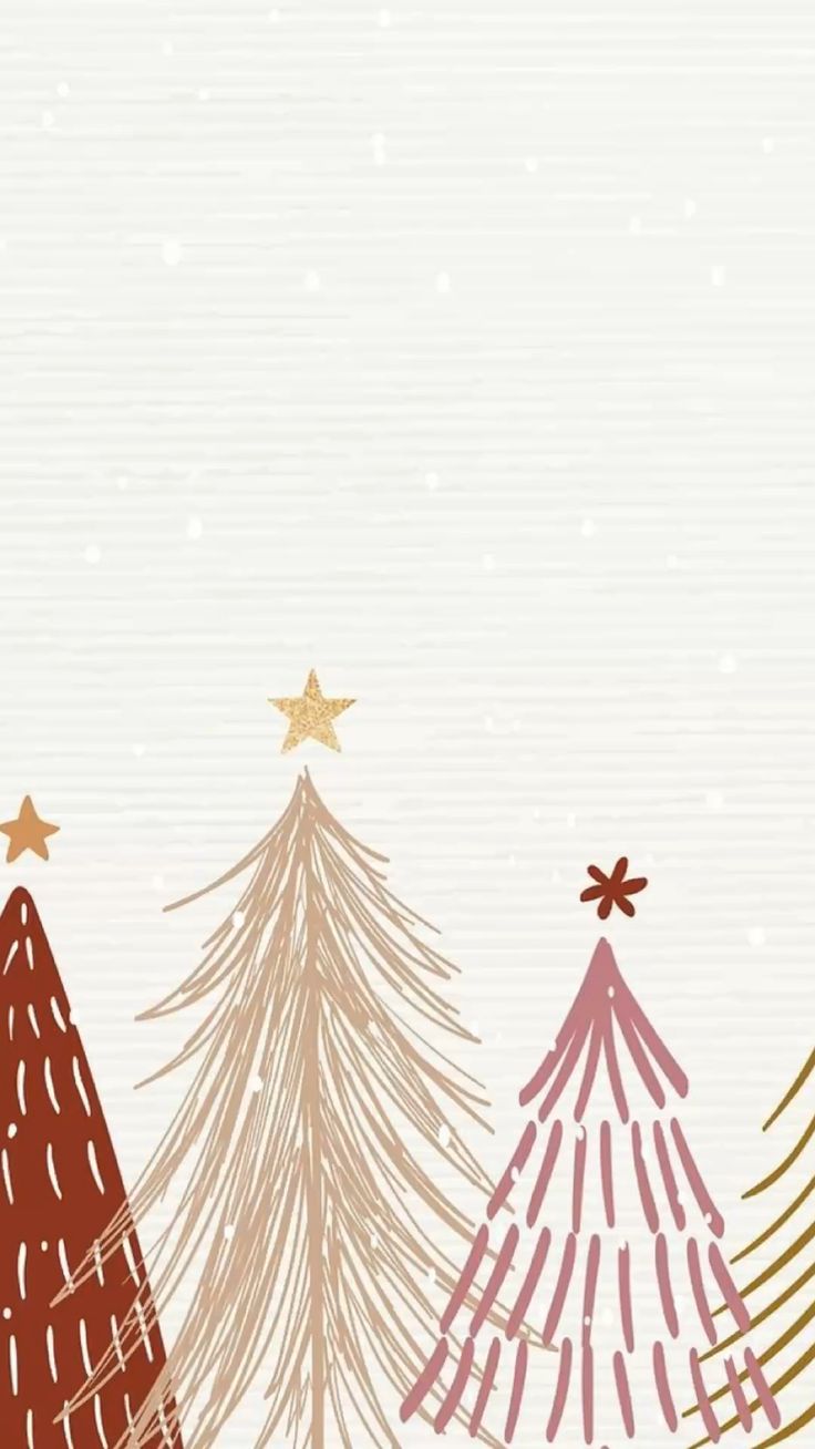 Winter Christmas Background Trees