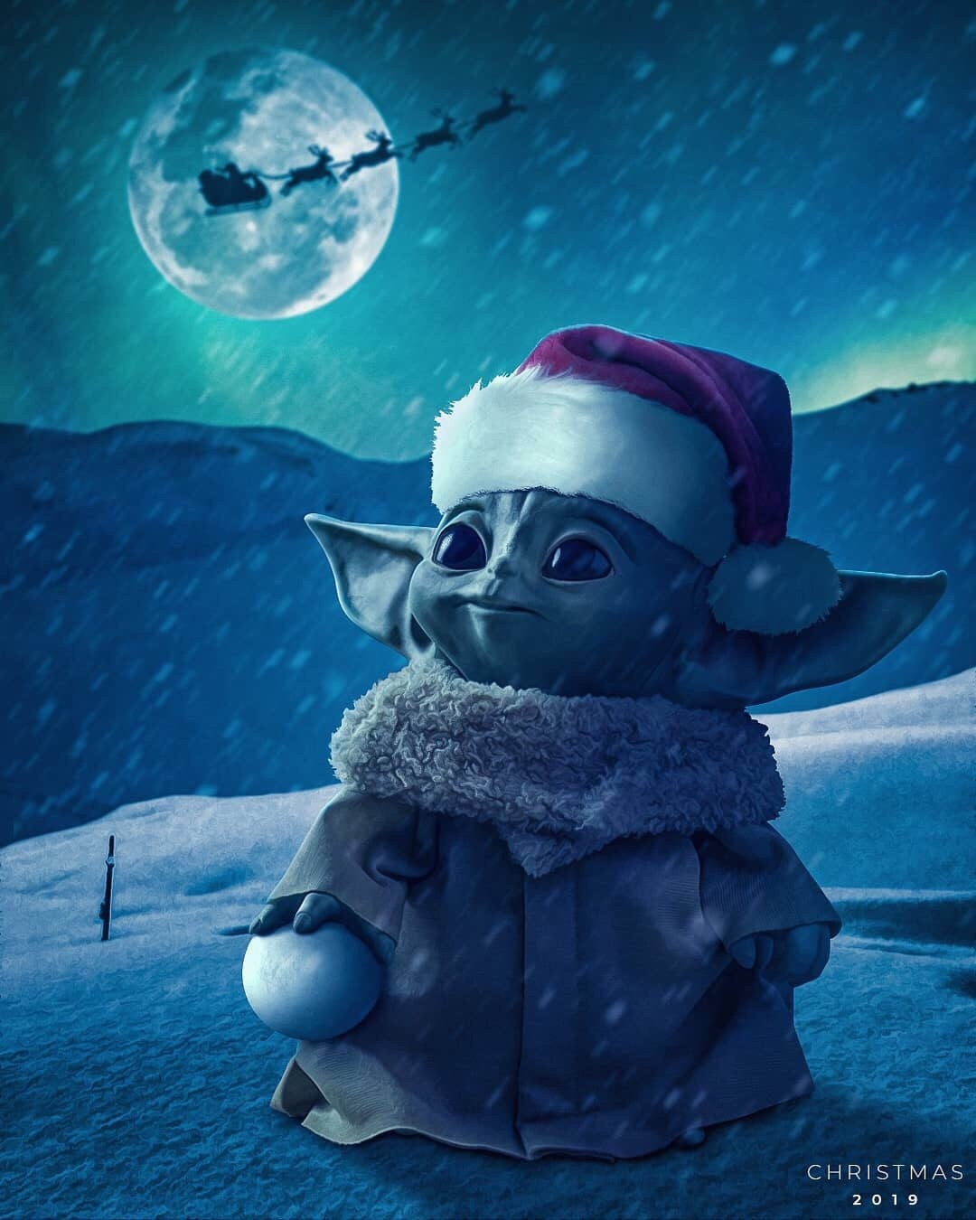 Cute baby yoda Wallpaper Download