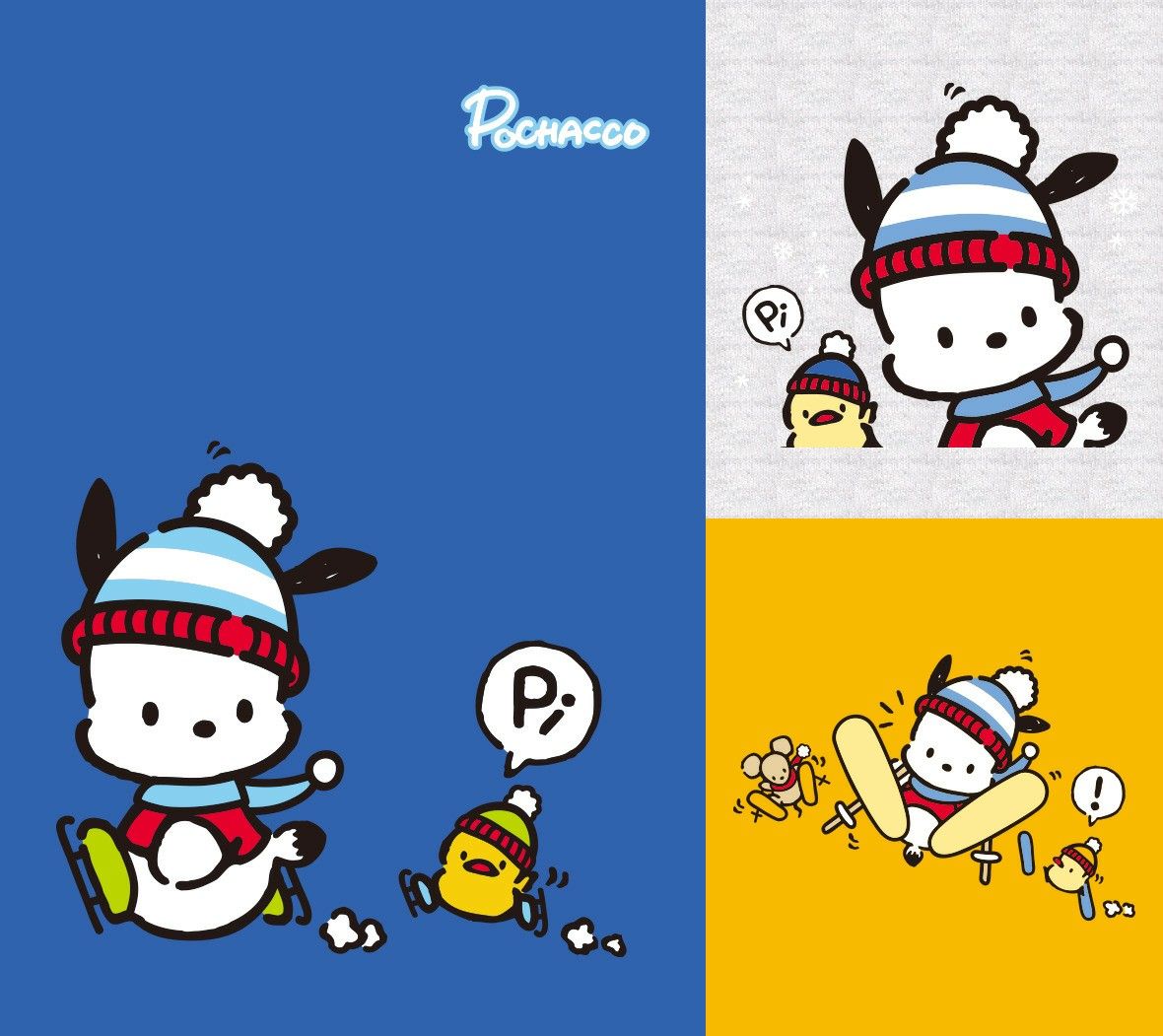 Pochacco. Hello kitty, Retro, Christmas image