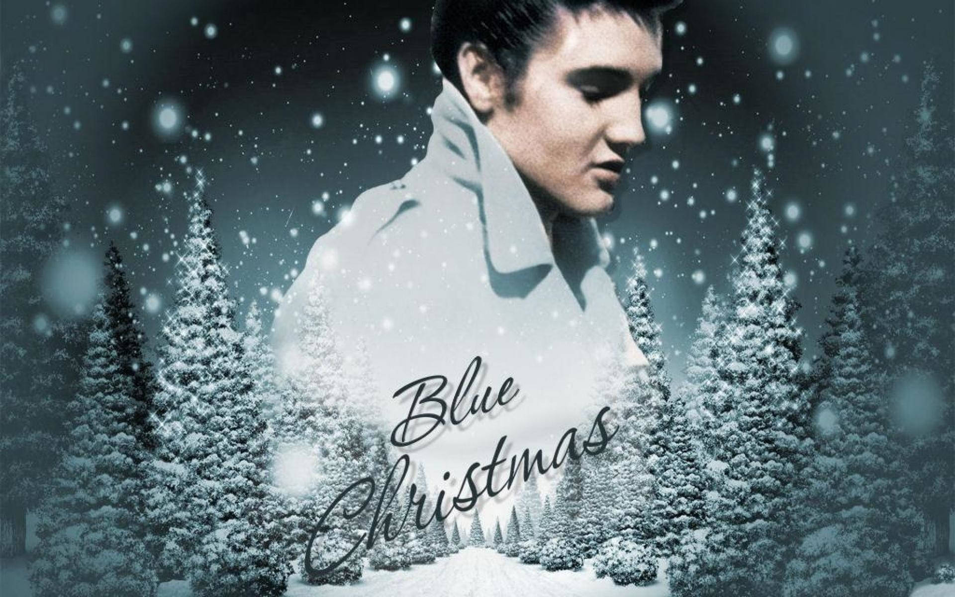 Download Elvis Presley Blue Christmas Wallpaper