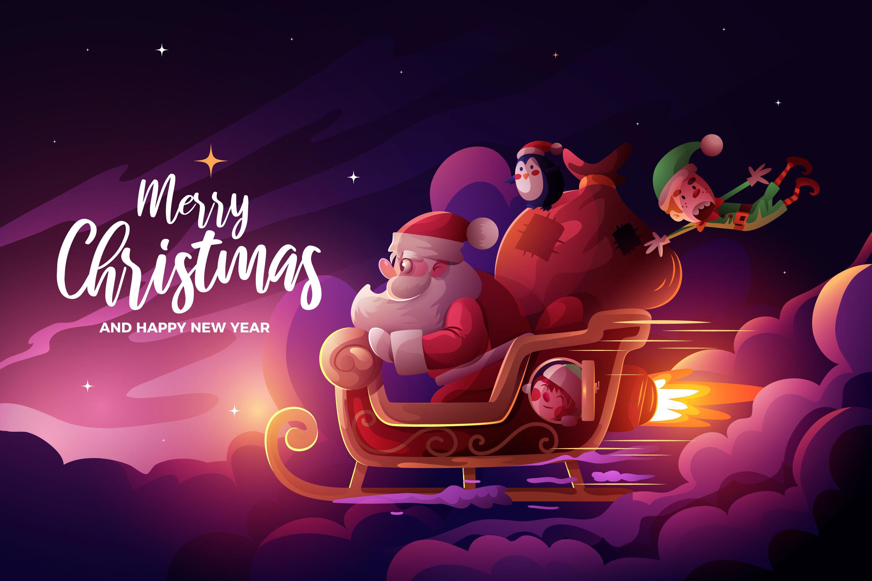 Download Sleigh Merry Christmas Santa