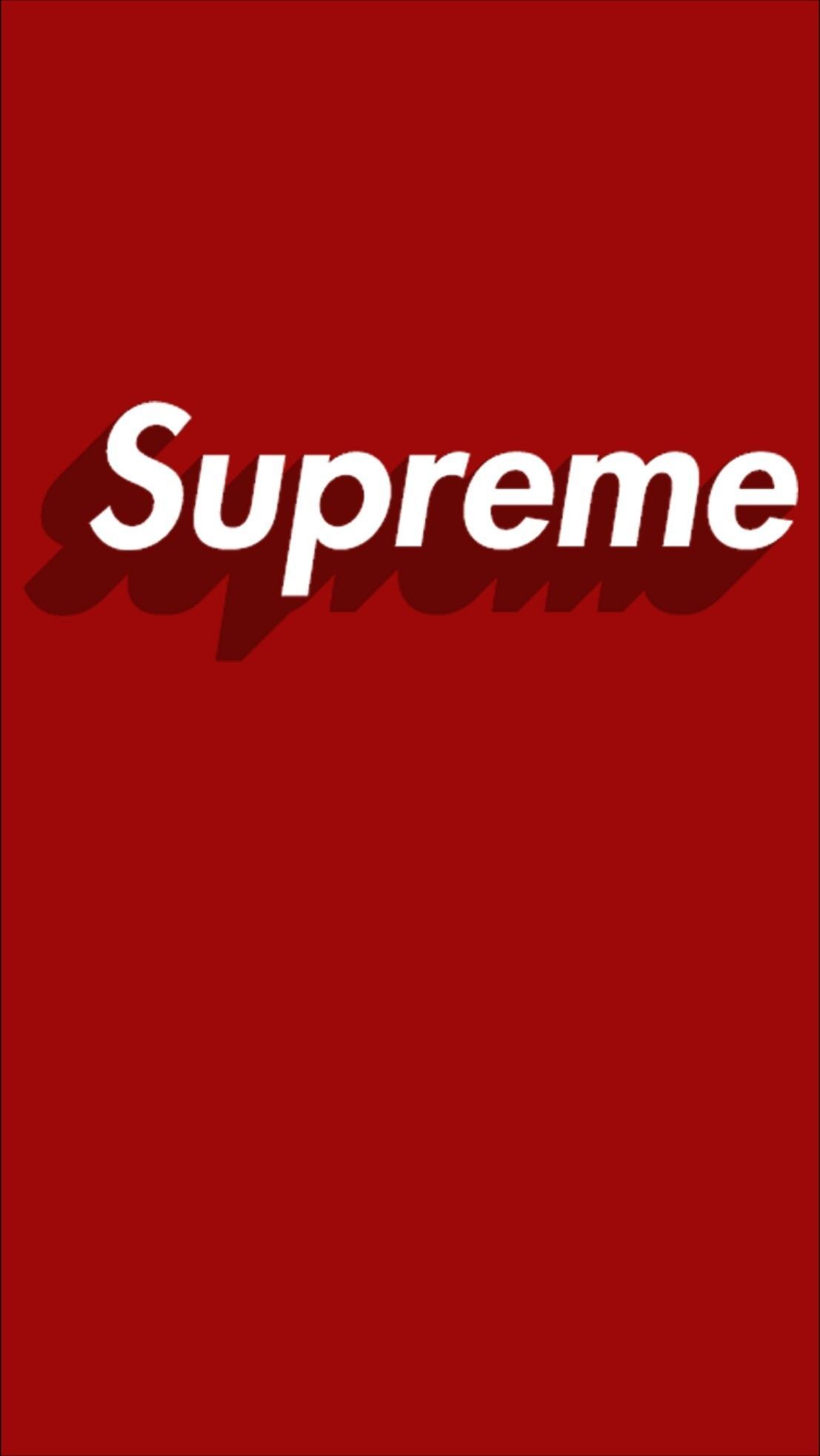 Awesome Supreme iPhone X Wallpaper