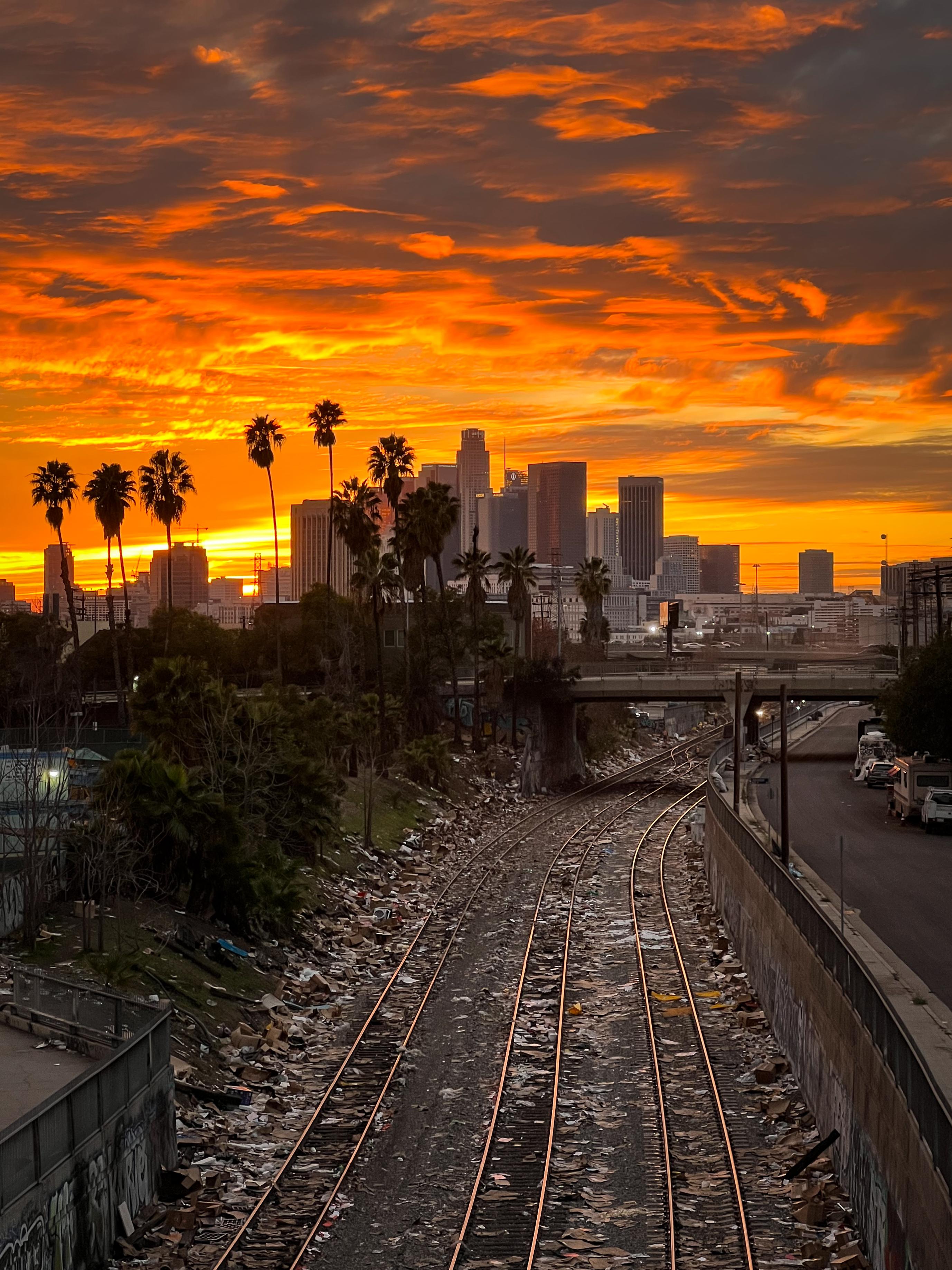 Sunset Over Stolen Package Wasteland Angeles [OC]