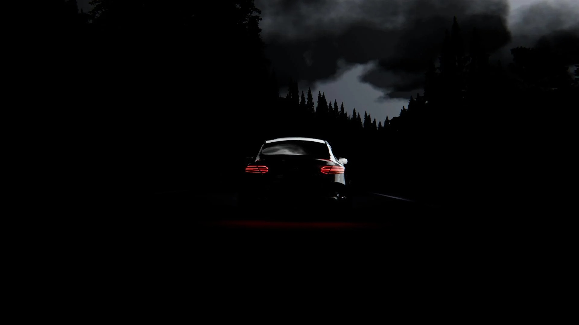 Night Dark Car Wallpaper