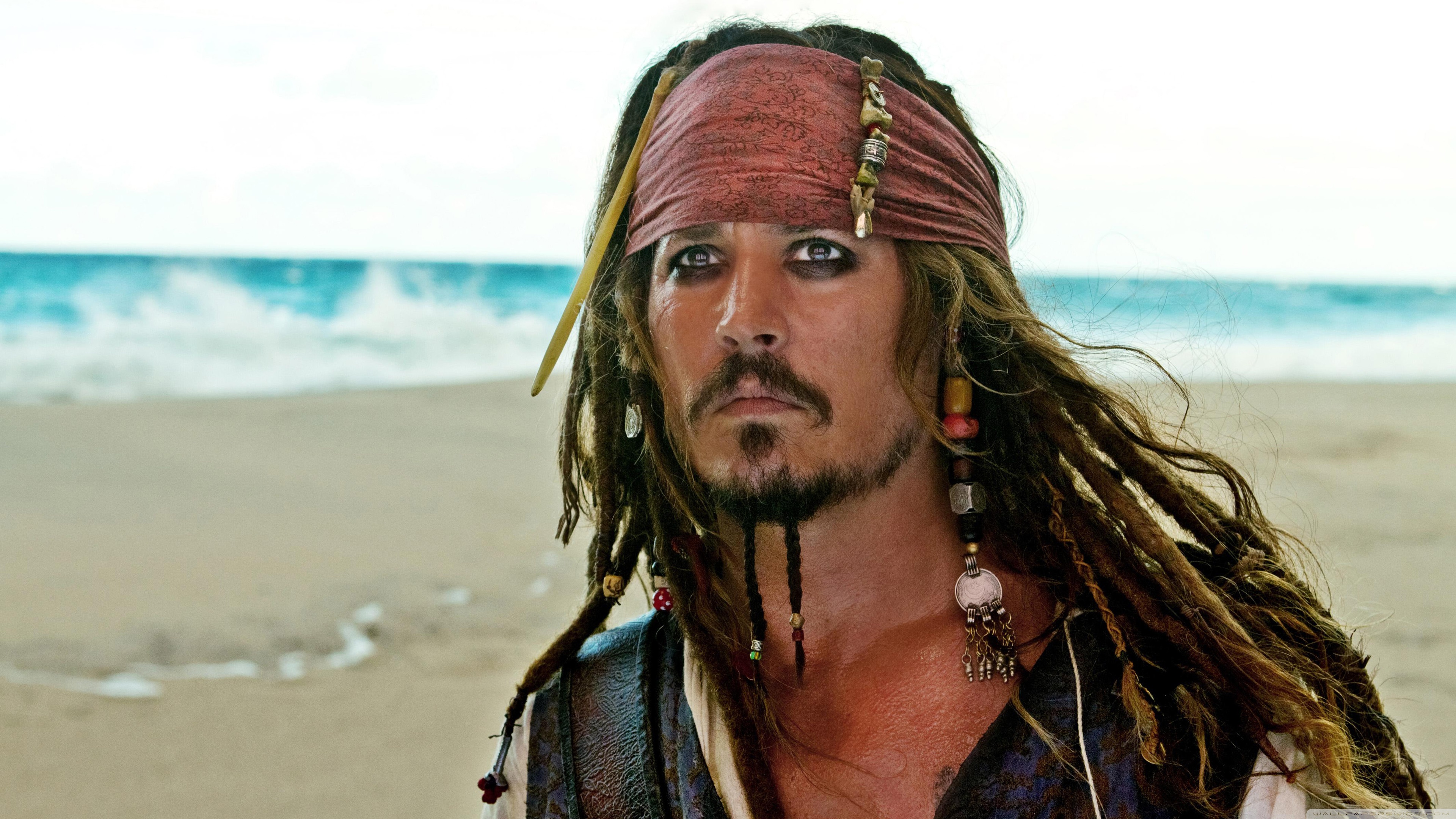 Captain Jack Sparrow Pirates Of The Caribbean On Stranger Tides Ultra HD Desktop Background Wallpaper for 4K UHD TV, Tablet