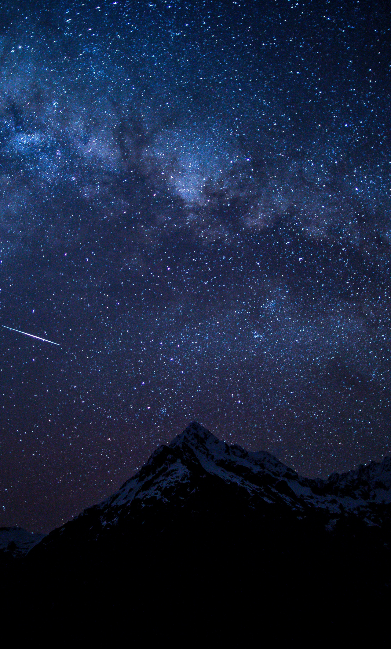 Download wallpaper 1280x2120 starry sky