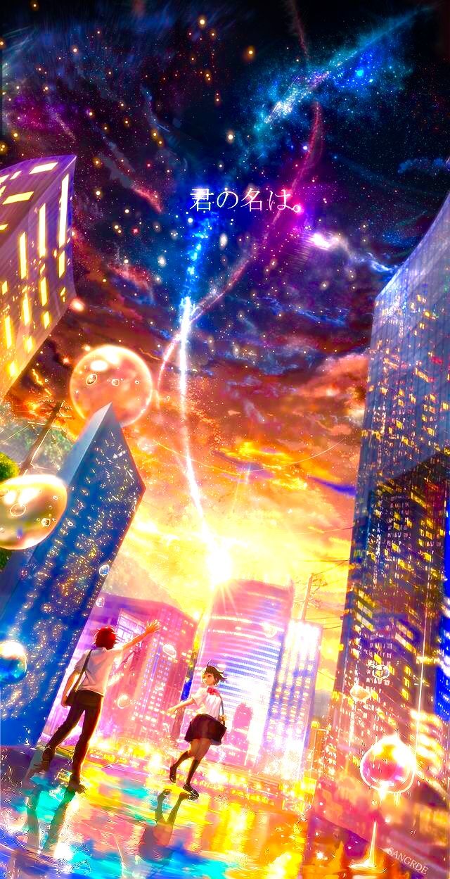 Your Name wallpaper. Galaxy wallpaper, Anime scenery wallpaper, Anime background wallpaper