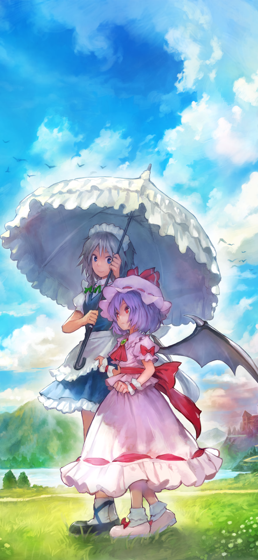Anime Touhou Phone Wallpaper
